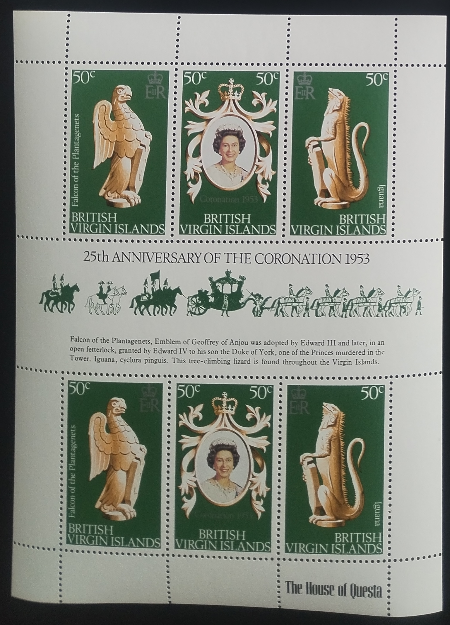 Britské Panenské ostrovy 1978 Výročí vlády královny