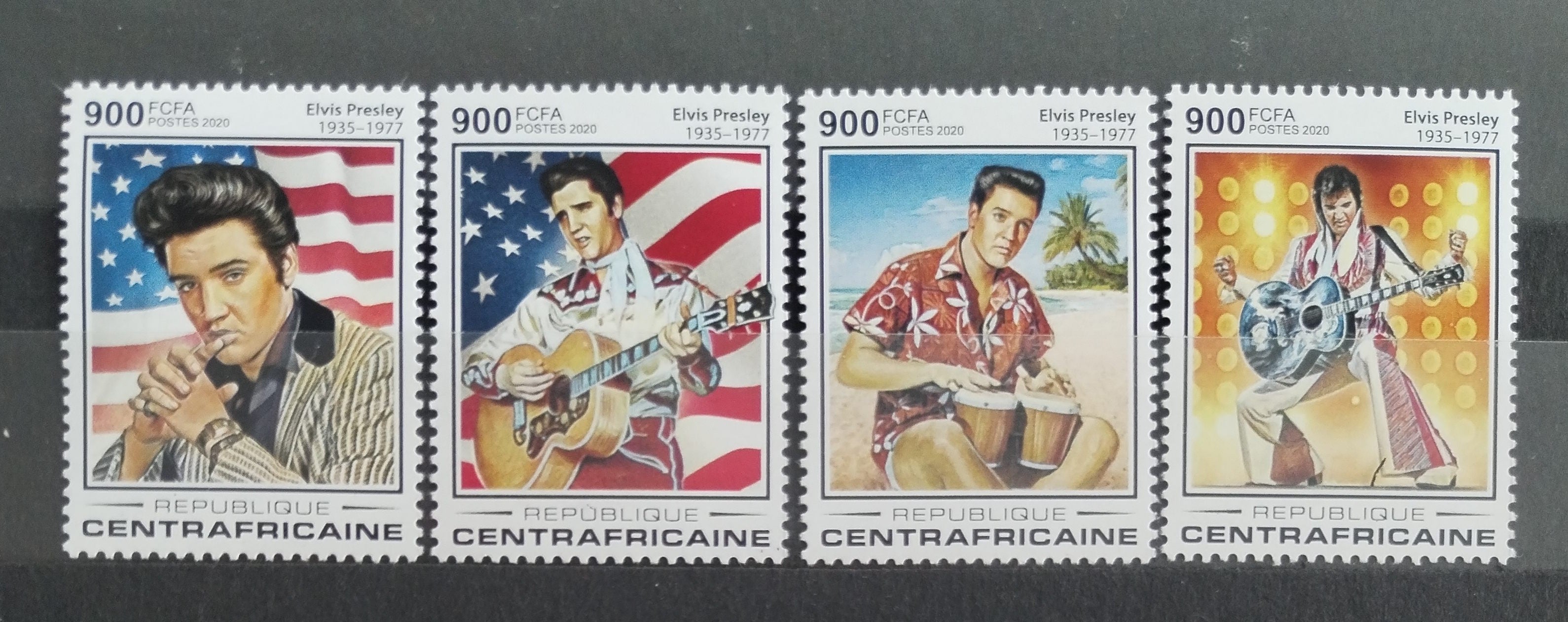 Středoafrická rep. 2020 Elvis Presley a jeho život
