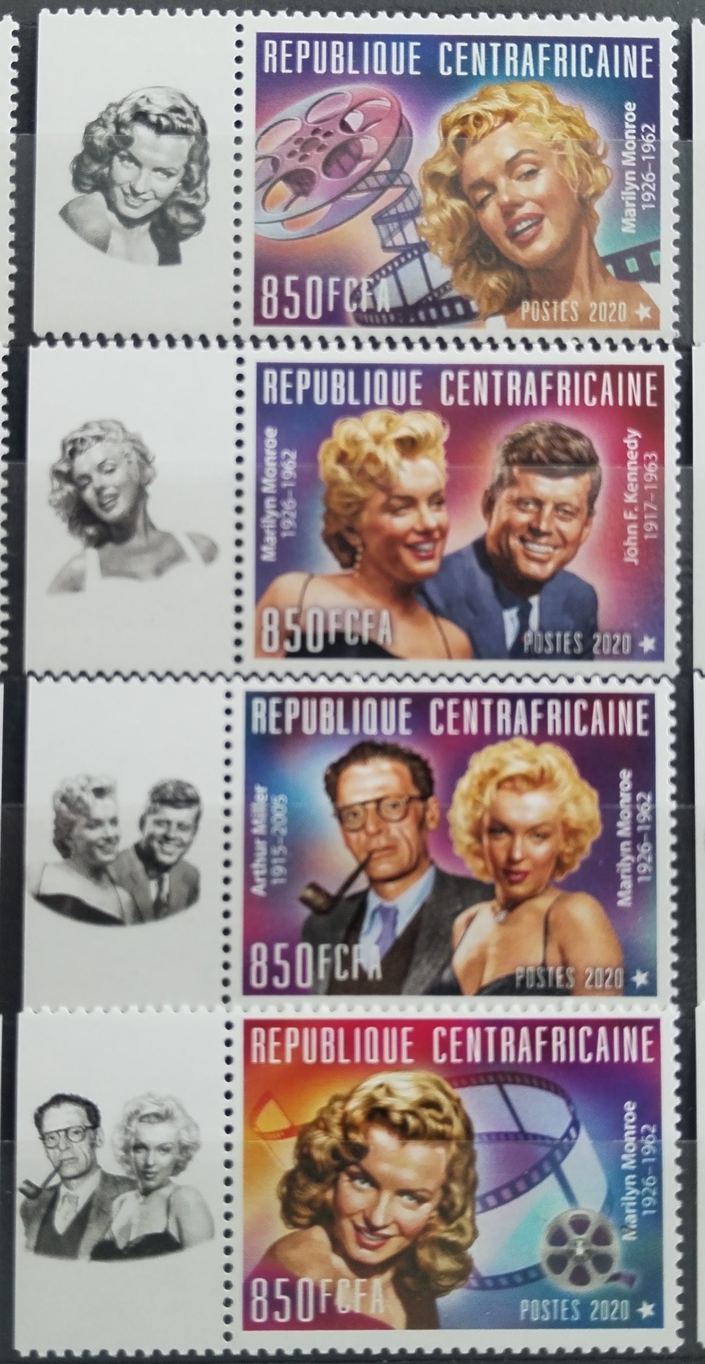 Středoafrická rep. 2020 Marilyn Monroe a její život