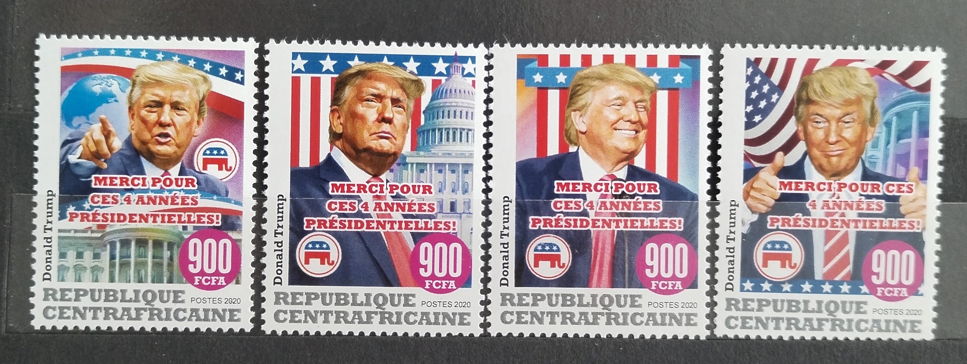 Středoafrická rep. 2020 Donald Trump, prezident USA