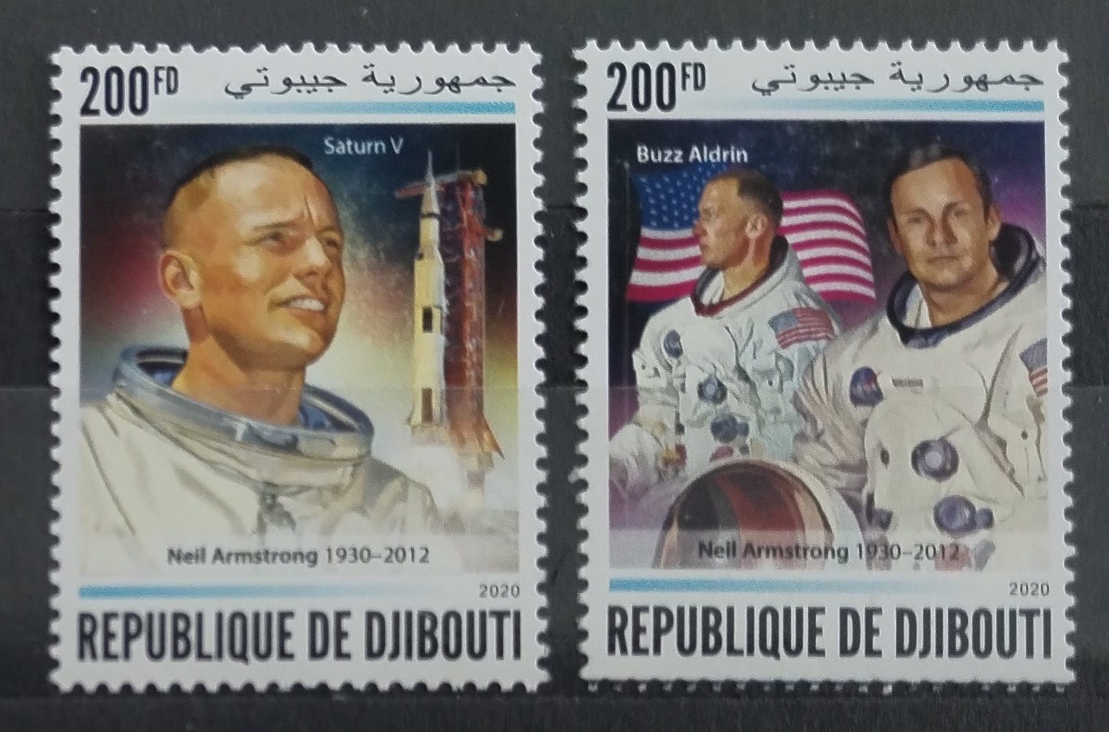 Džibutsko 2020 Buzz Aldrin a mise Saturn, Vesmír