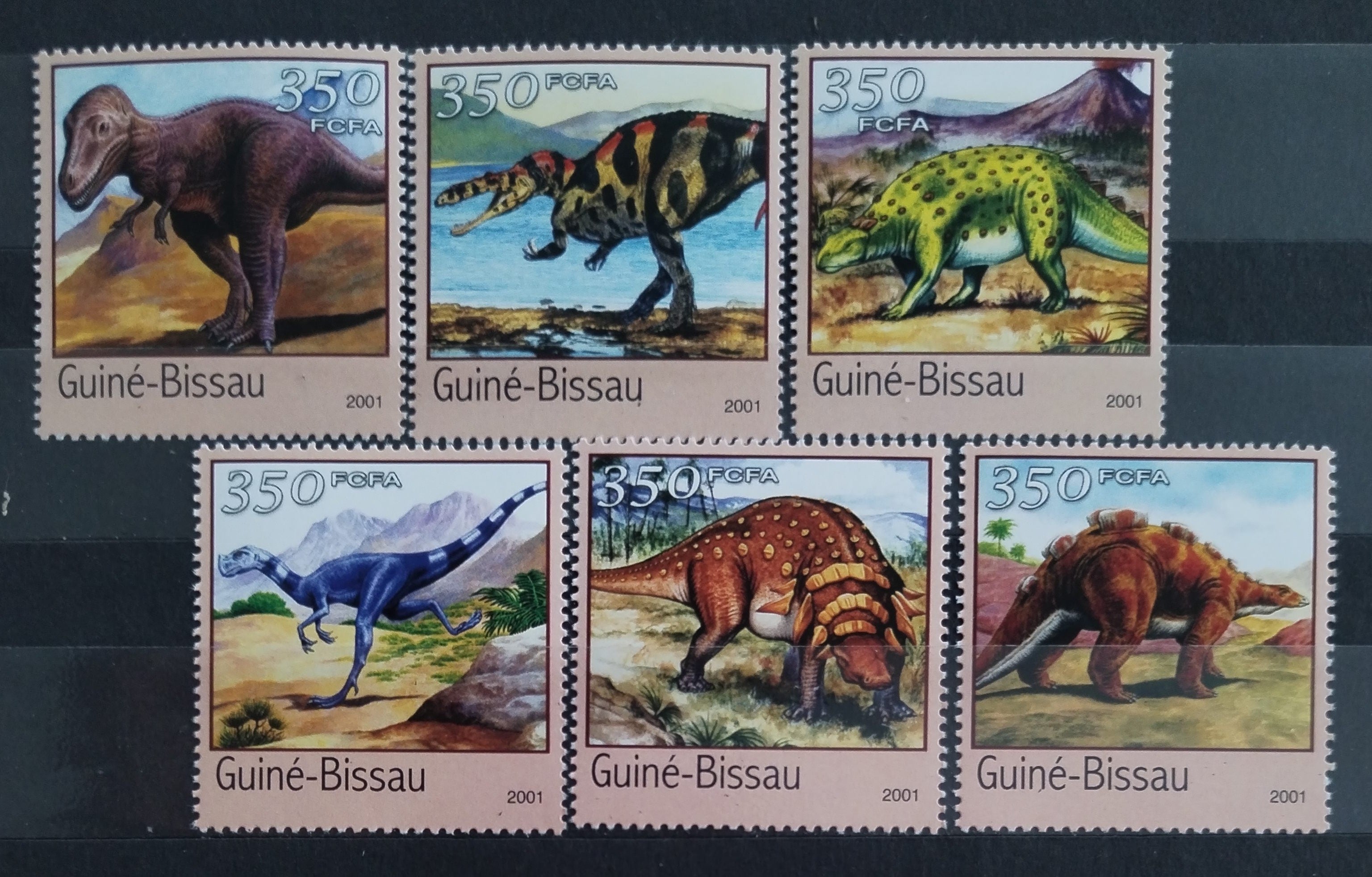 Guinea Bissau 2001 Dinosauři a pravěká fauna I.