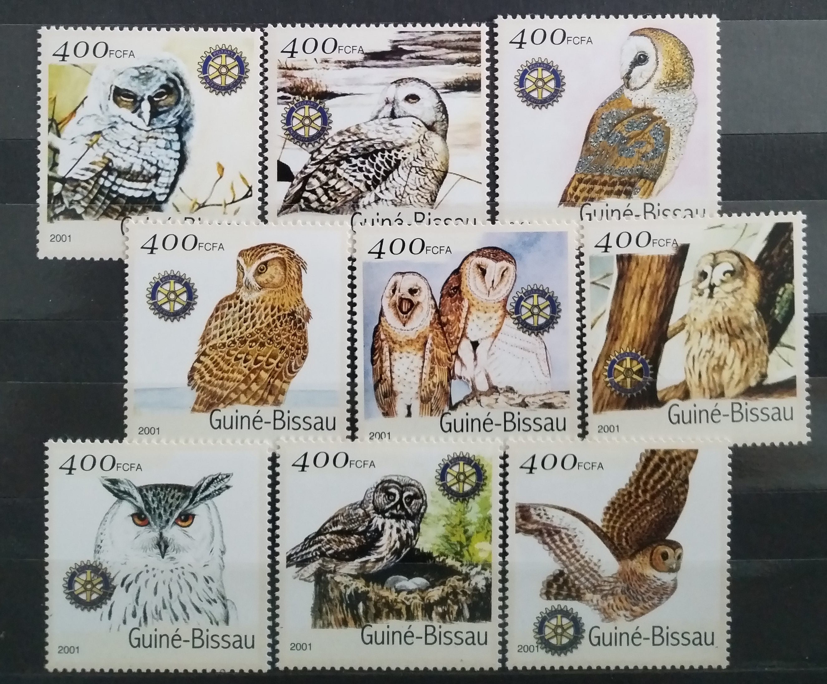 Guinea Bissau 2001 Africké sovy a ptáci I.