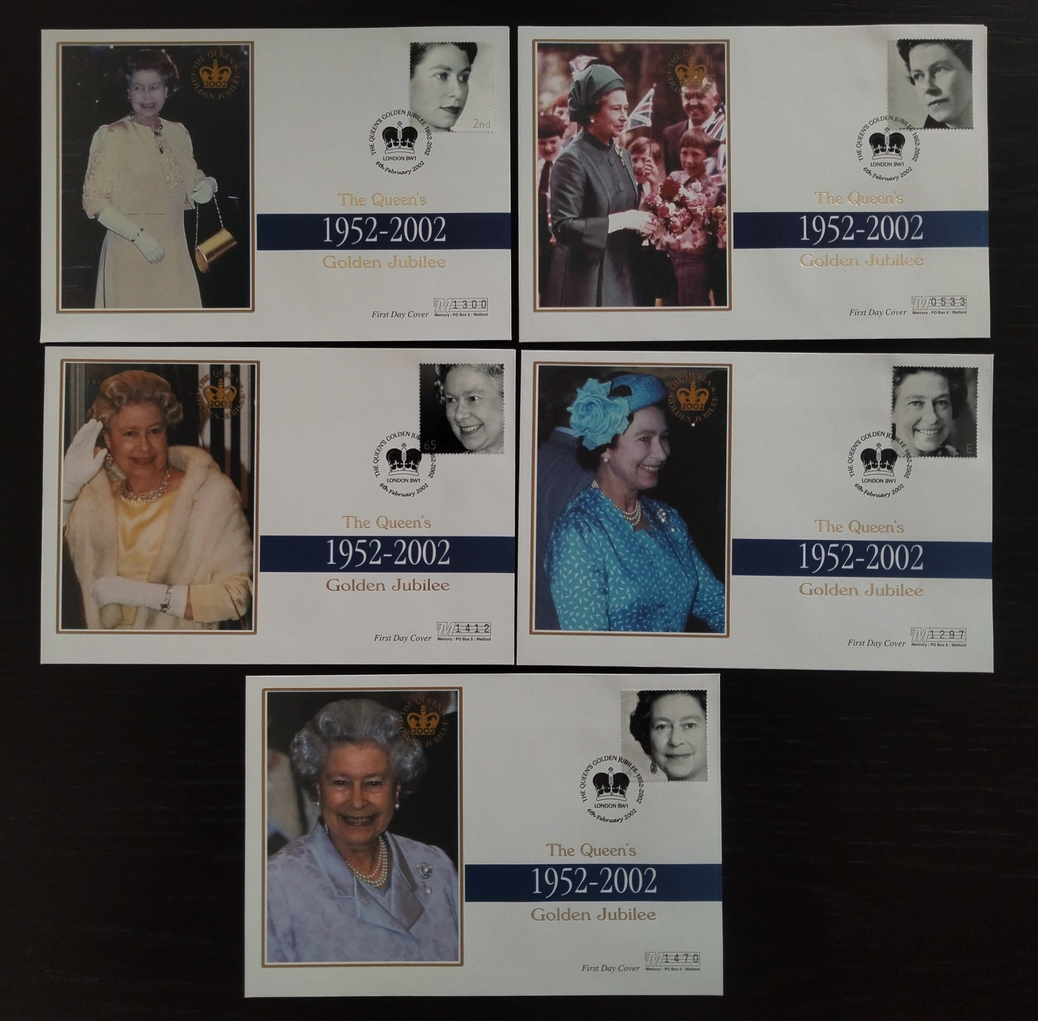Velká Británie 2002 FDC - Výročí vlády královny