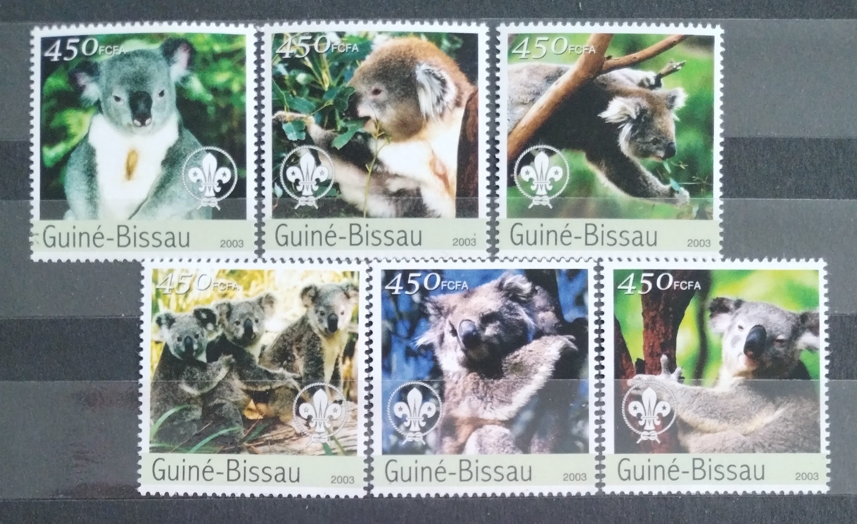 Guinea Bissau 2003 Medvídek koala a skauting