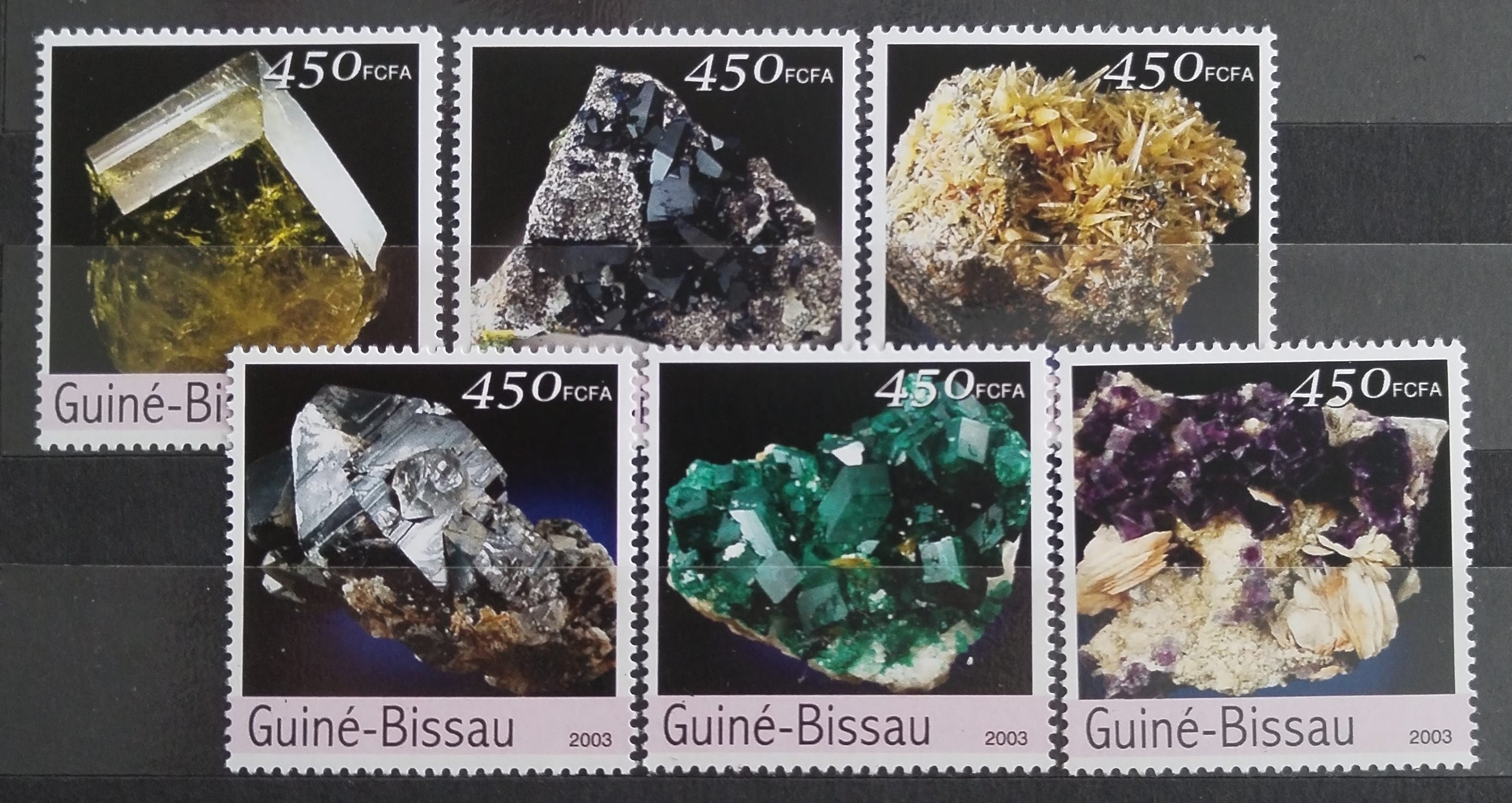 Guinea Bissau 2003 Minerály a nerosty Afriky