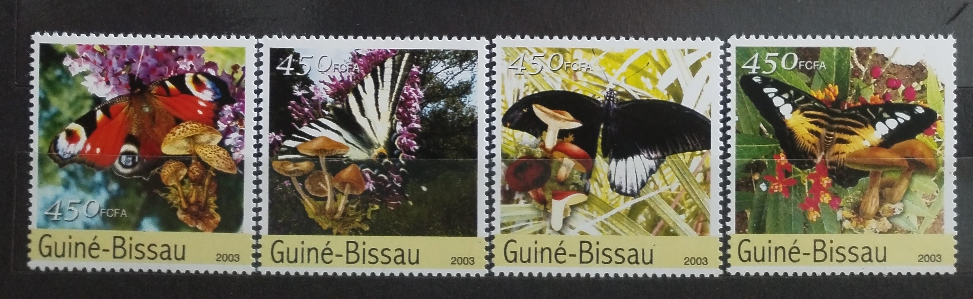 Guinea Bissau 2003 Motýli a houby, Mykologie, Hmyz