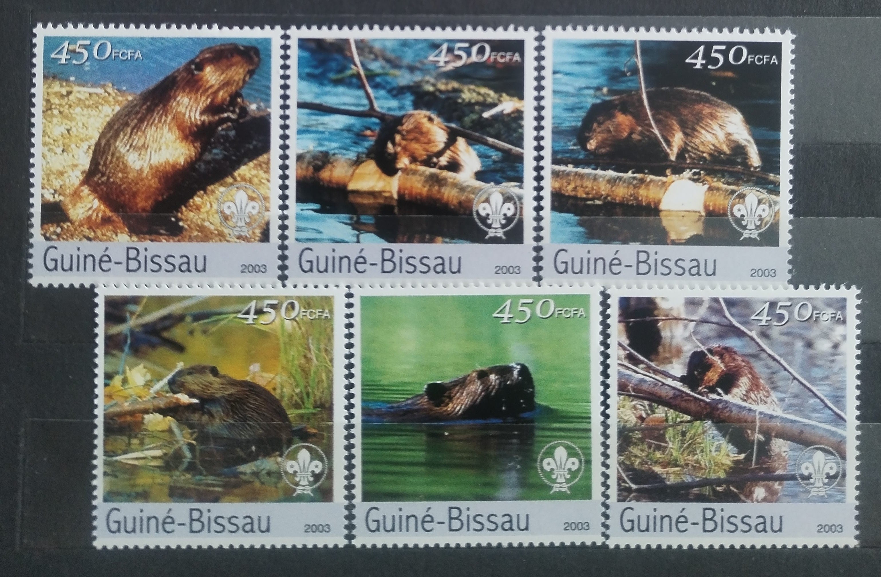 Guinea Bissau 2003 Vydry a říční fauna