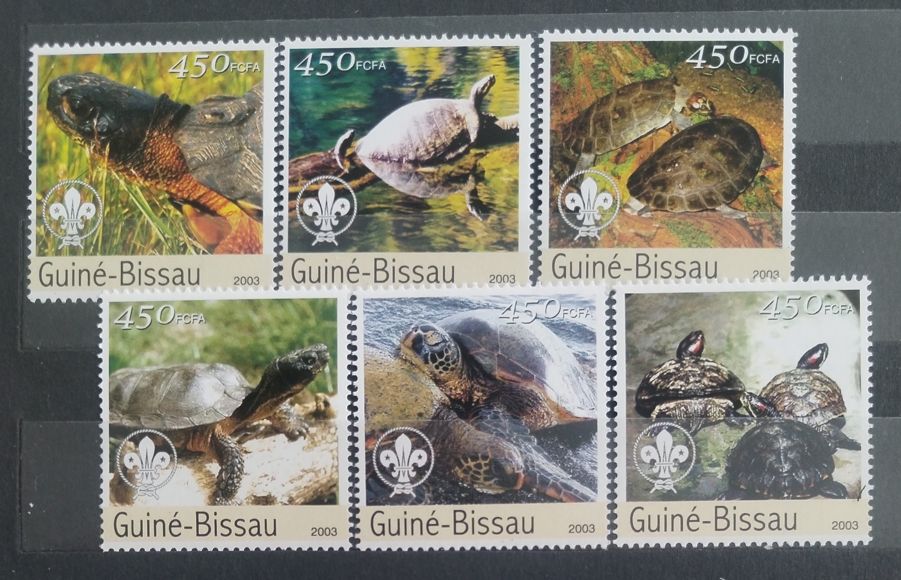 Guinea Bissau 2003 Želvy a plazi Afriky