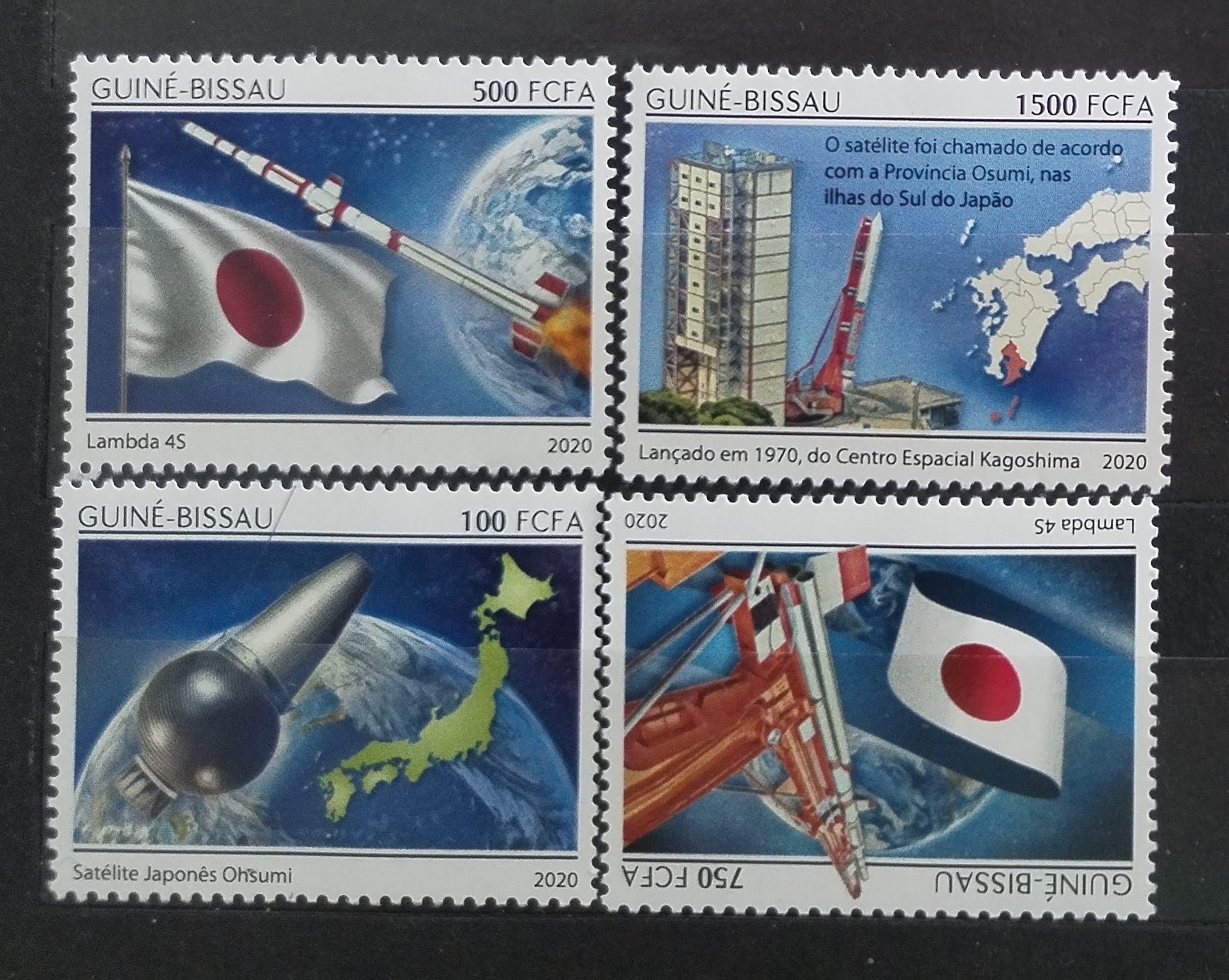 Guinea Bissau 2020 Japonsko ve vesmíru, Vlajky