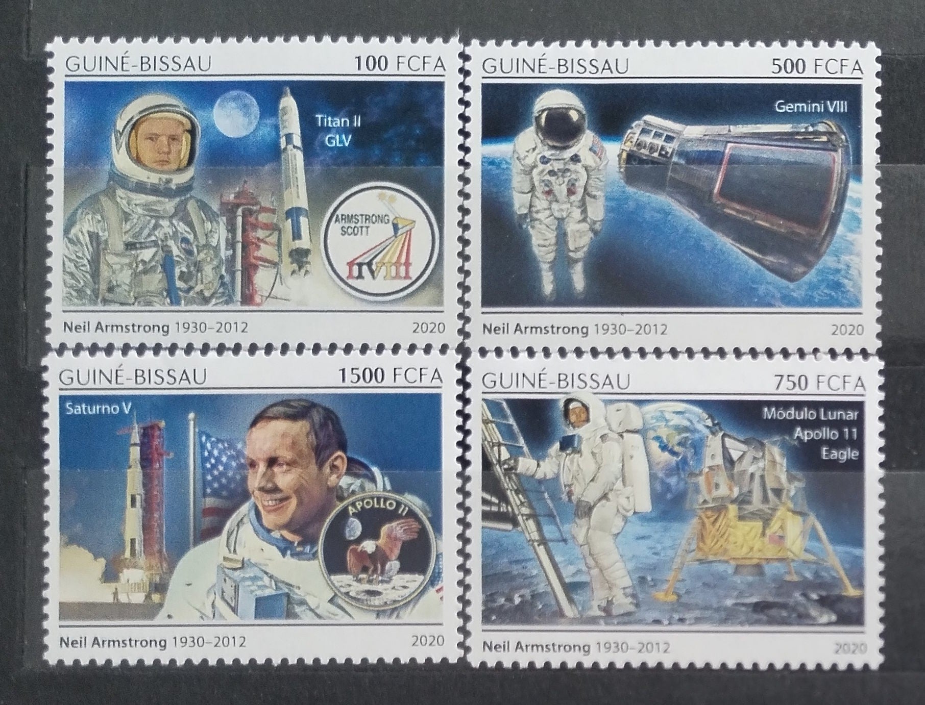 Guinea Bissau 2020 Neil Armstrong, Vesmír a kosmos