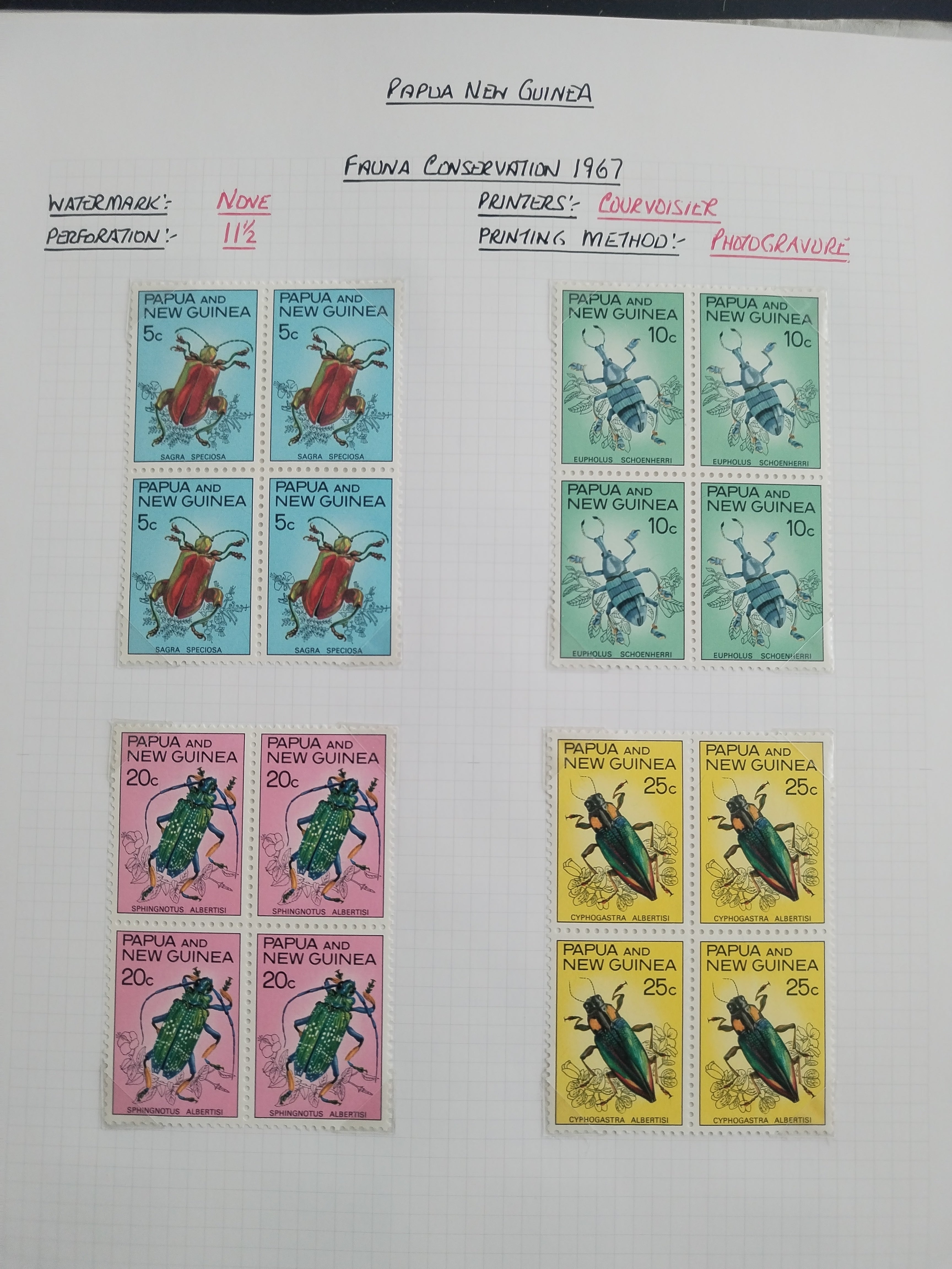 Neražená sbírka Papua Nová Guinea 1952-2003 +1000£