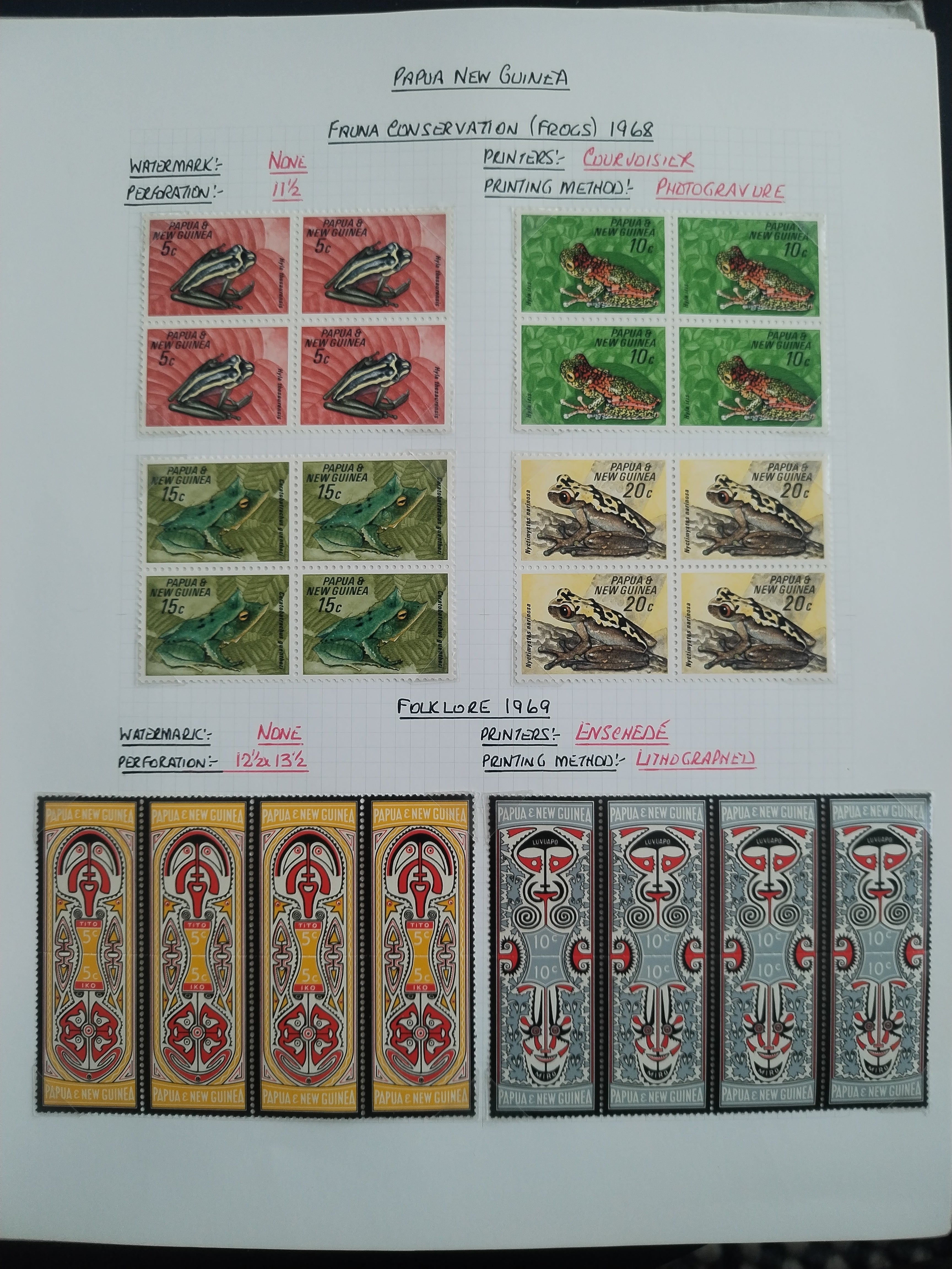 Neražená sbírka Papua Nová Guinea 1952-2003 +1000£