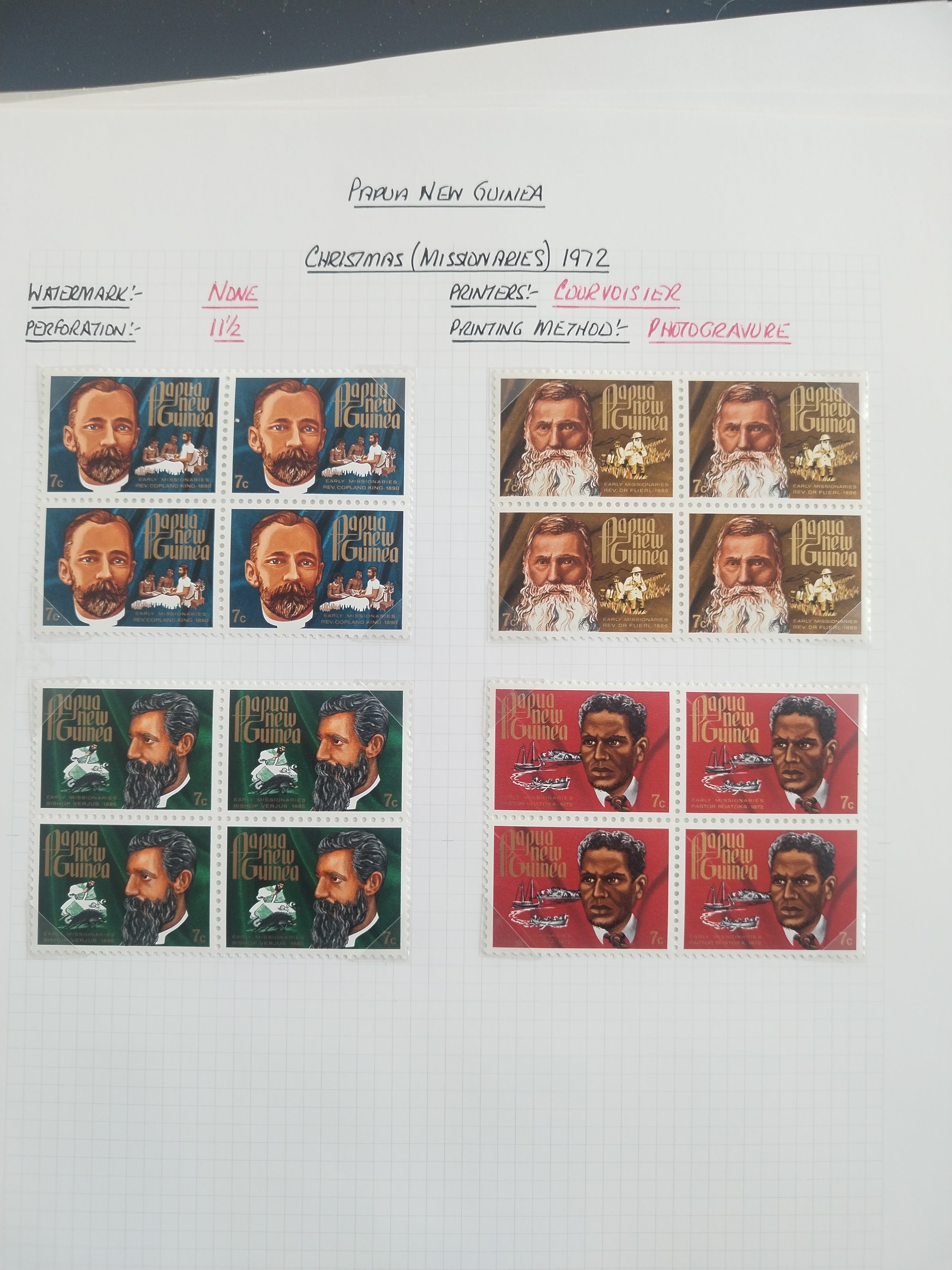Neražená sbírka Papua Nová Guinea 1952-2003 +1000£