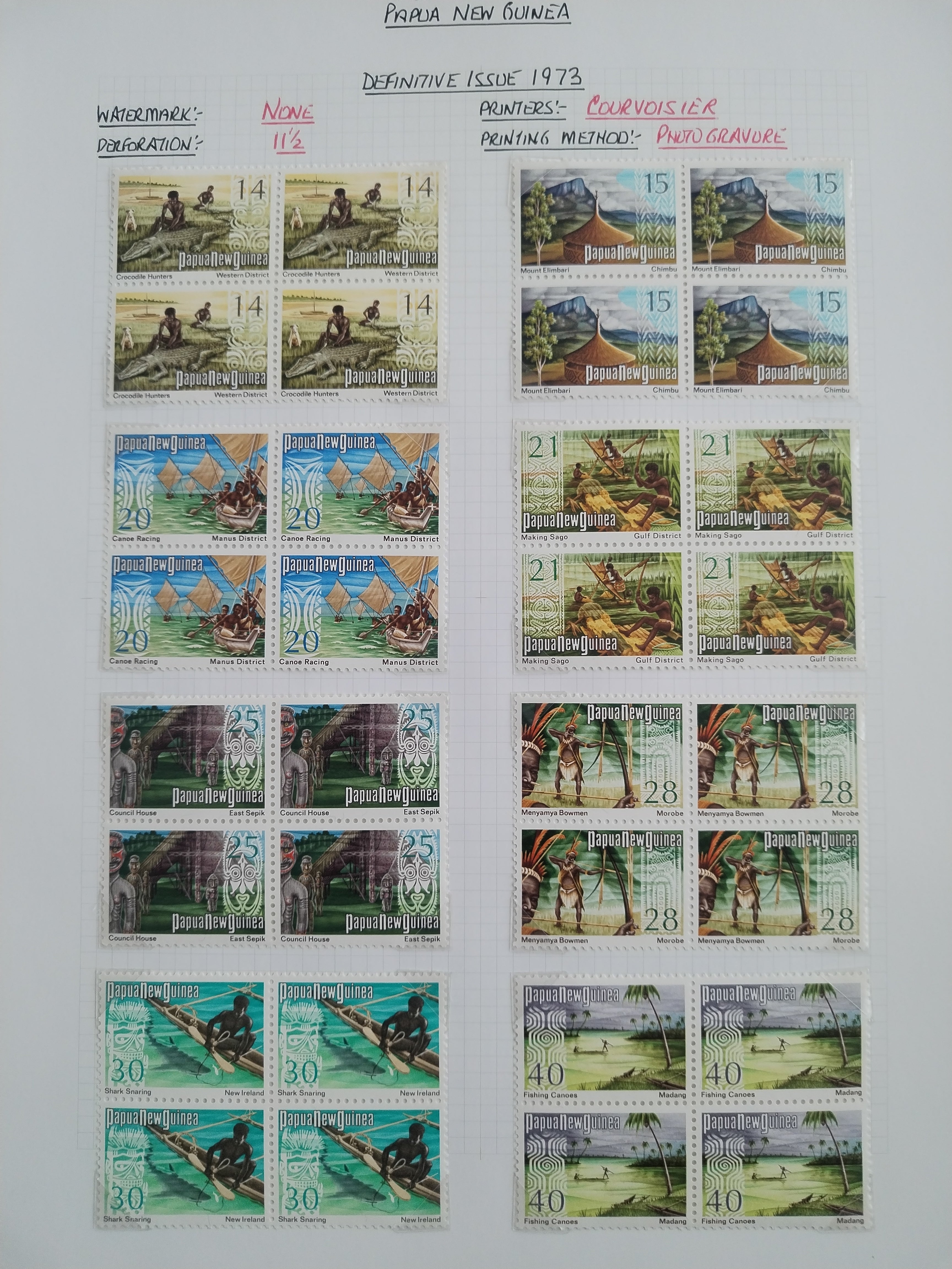 Neražená sbírka Papua Nová Guinea 1952-2003 +1000£