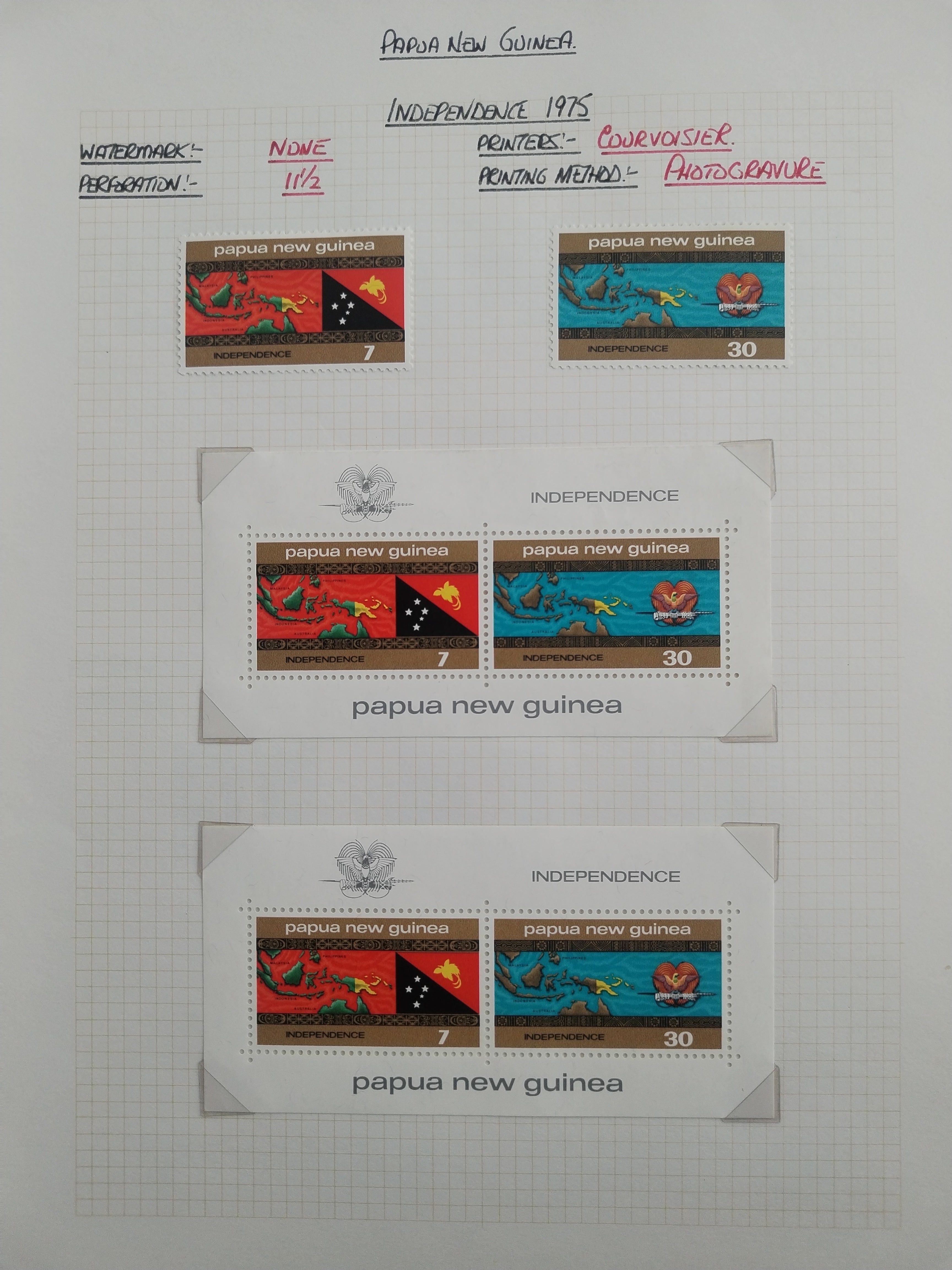 Neražená sbírka Papua Nová Guinea 1952-2003 +1000£