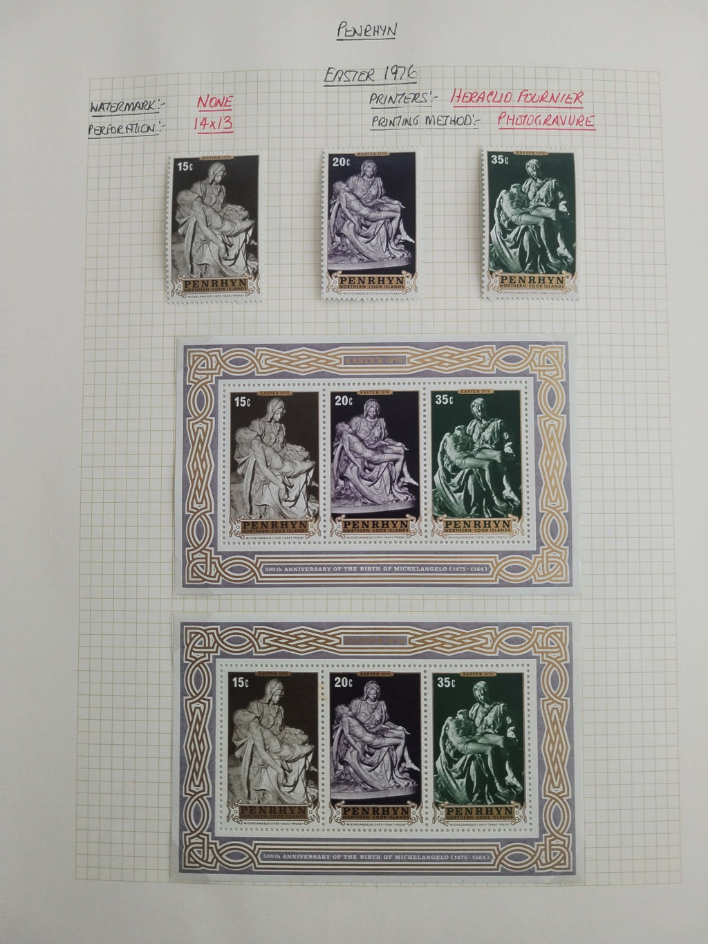 Neražená sbírka Penrhyn 1902-82 630£