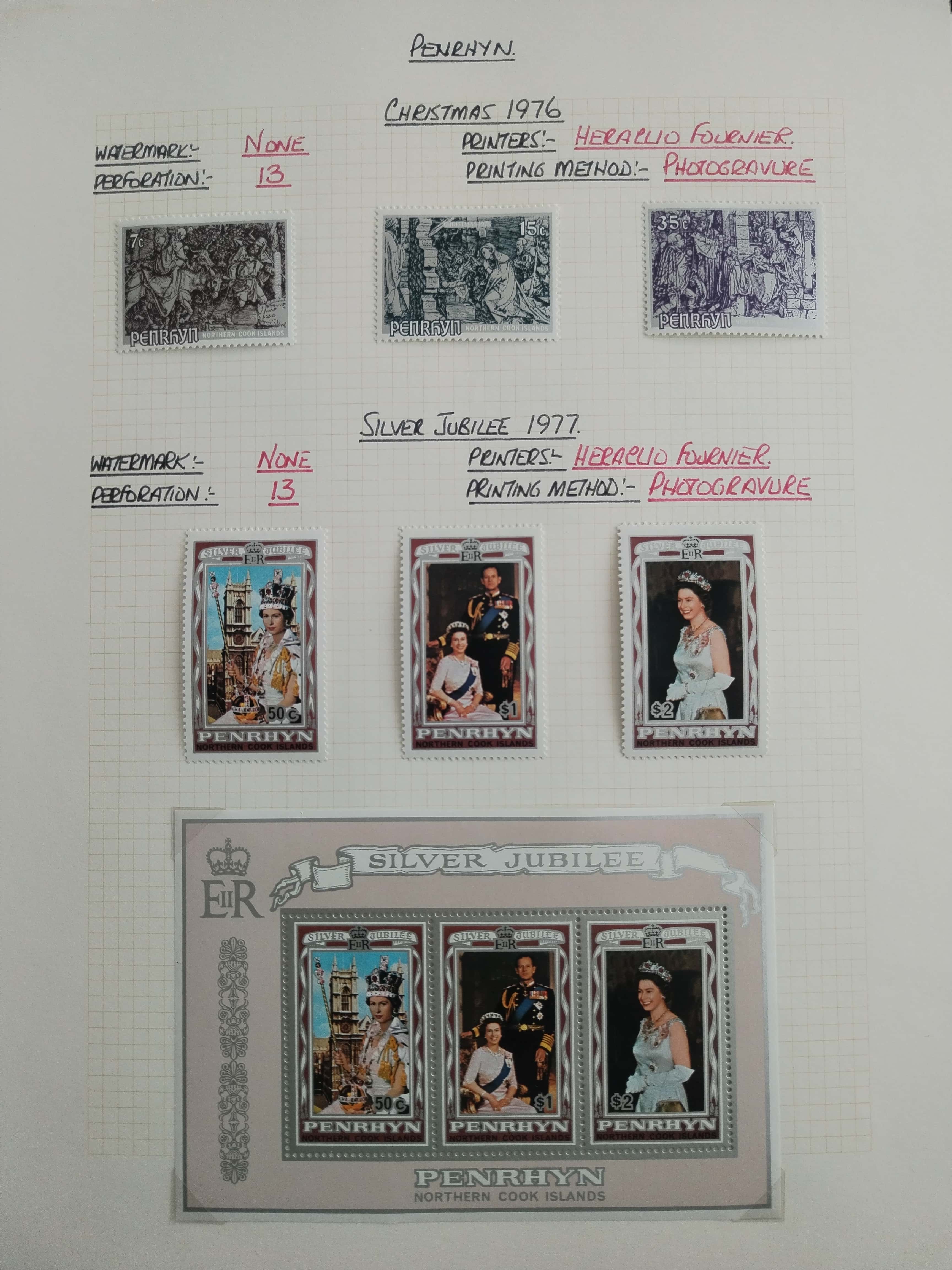 Neražená sbírka Penrhyn 1902-82 630£