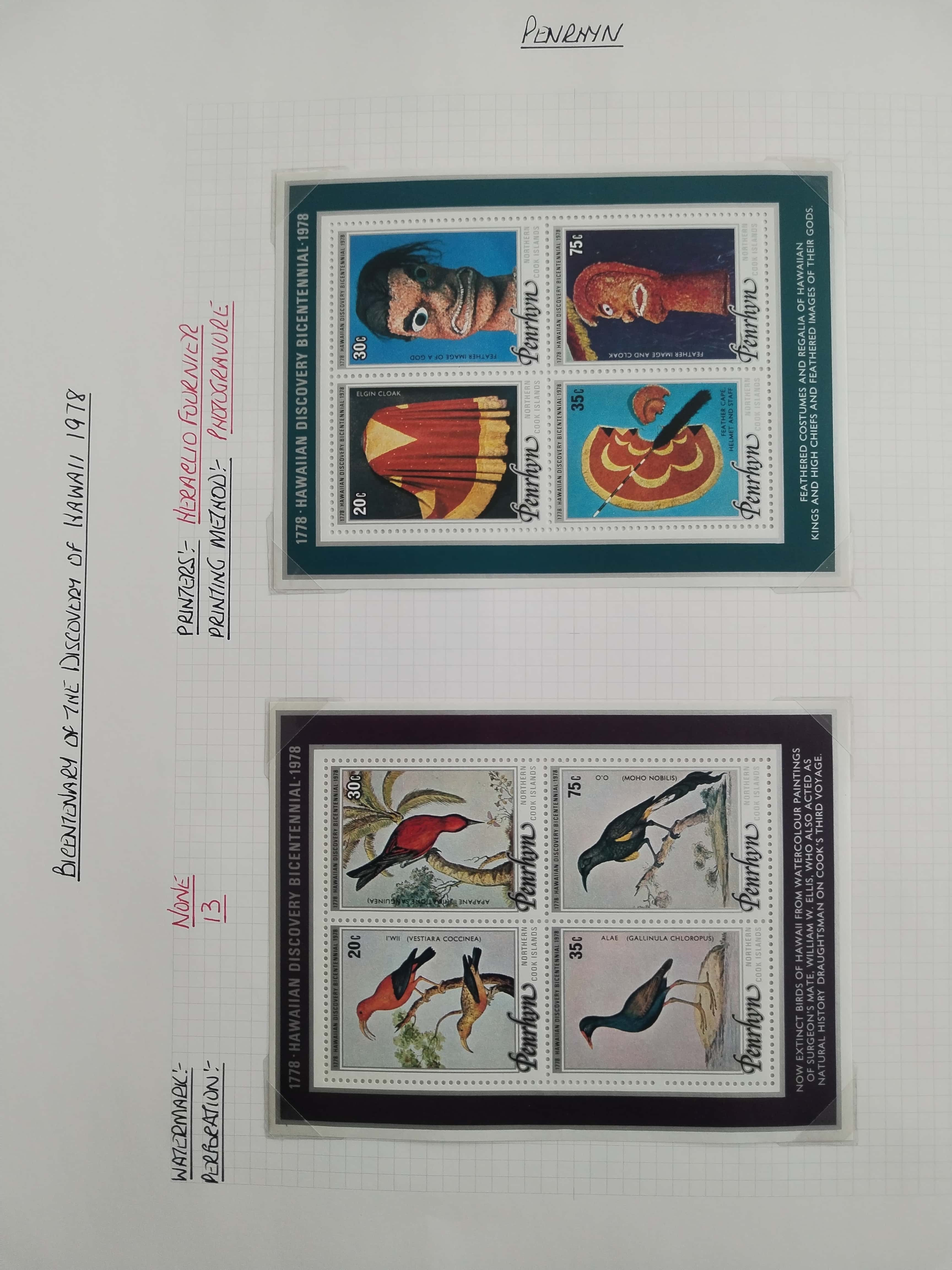 Neražená sbírka Penrhyn 1902-82 630£