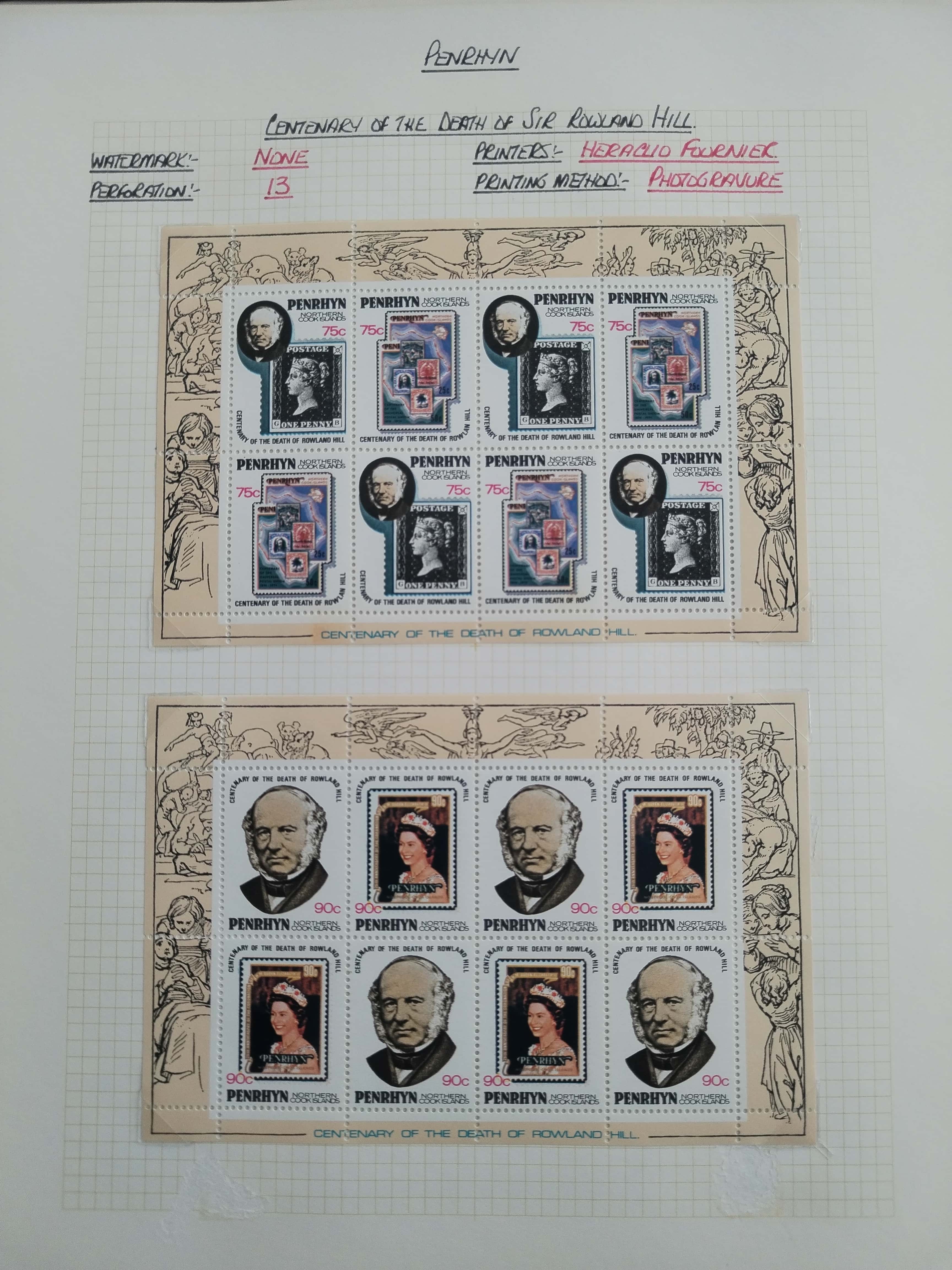 Neražená sbírka Penrhyn 1902-82 630£