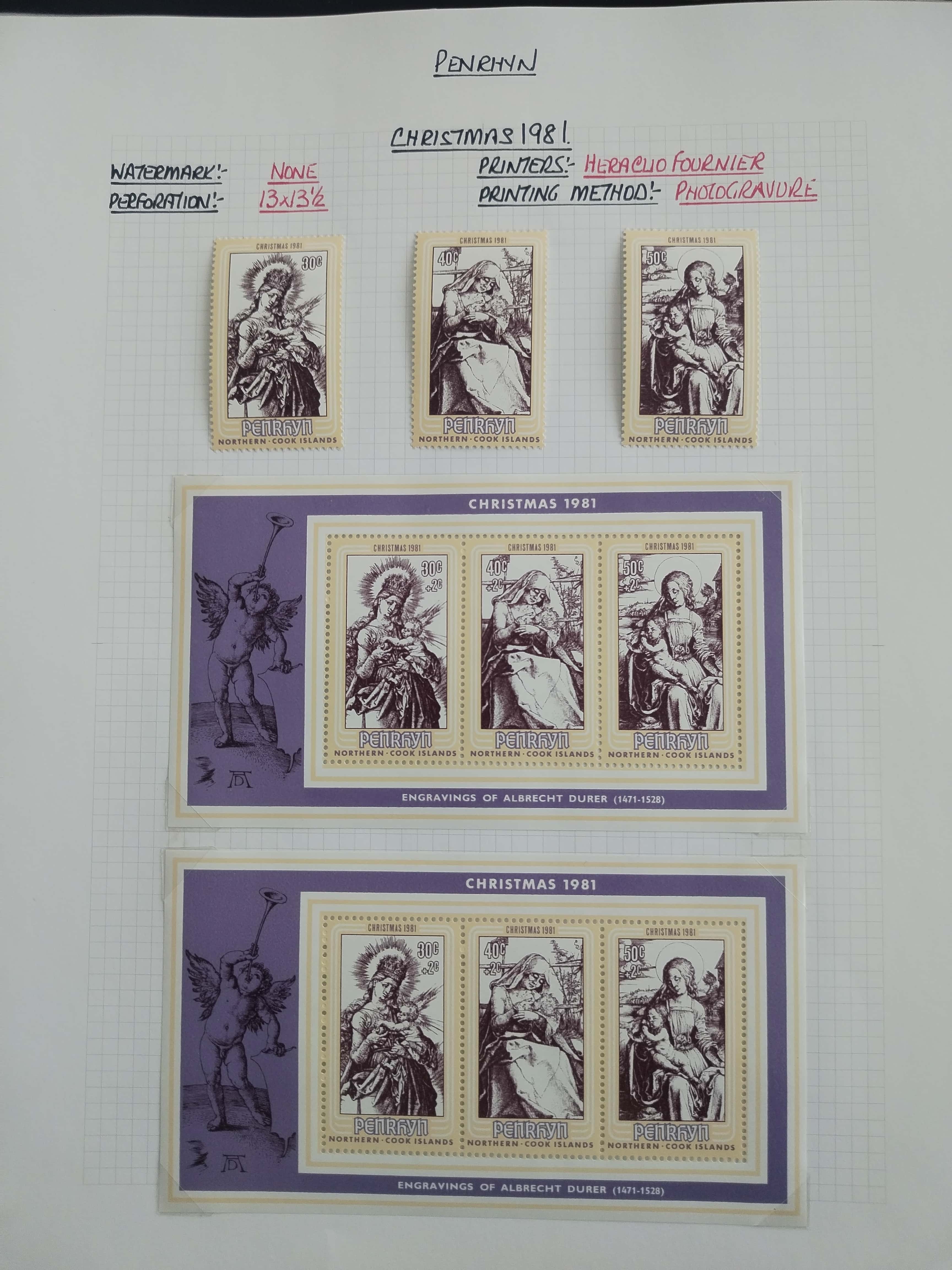 Neražená sbírka Penrhyn 1902-82 630£