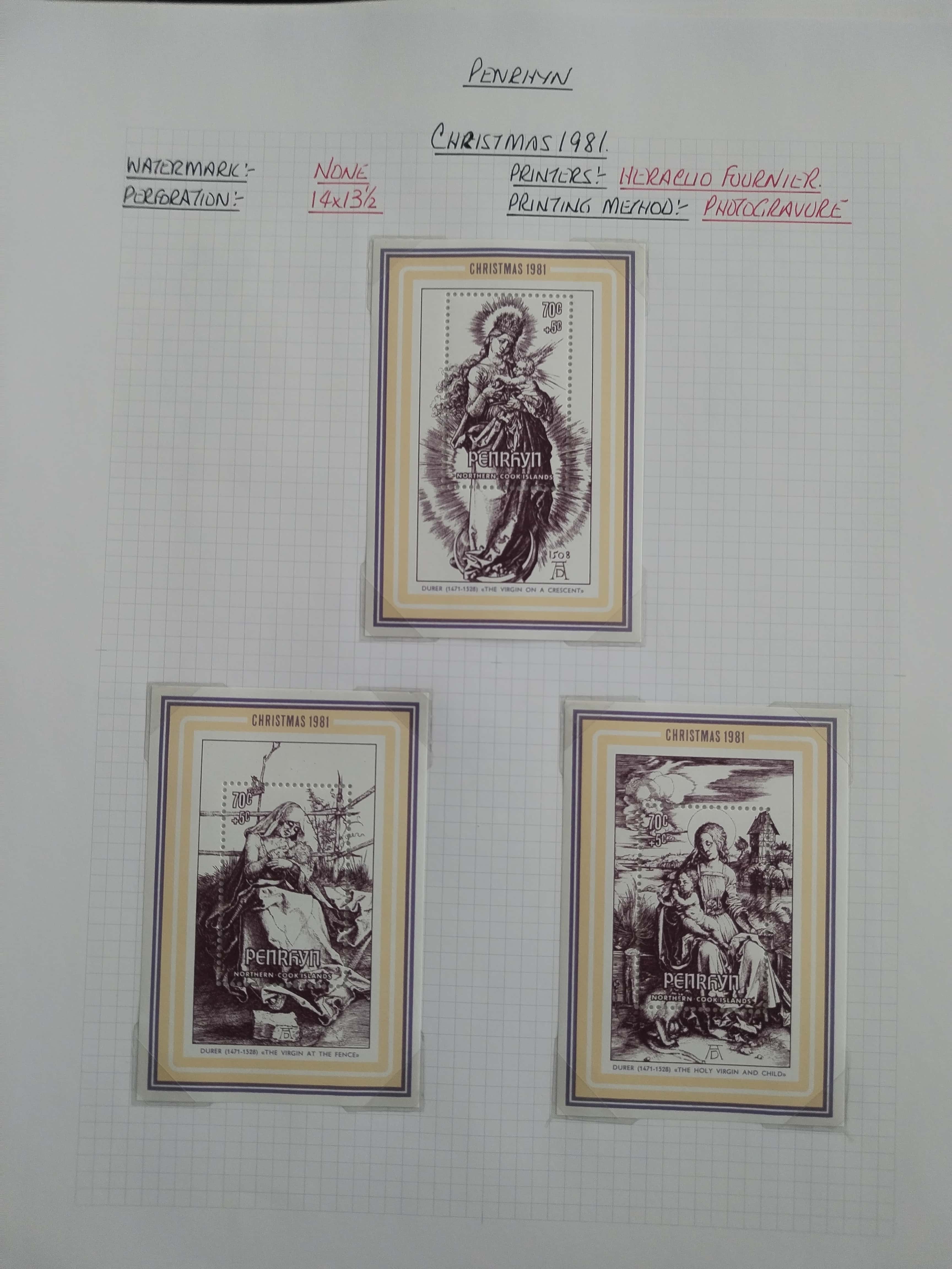 Neražená sbírka Penrhyn 1902-82 630£