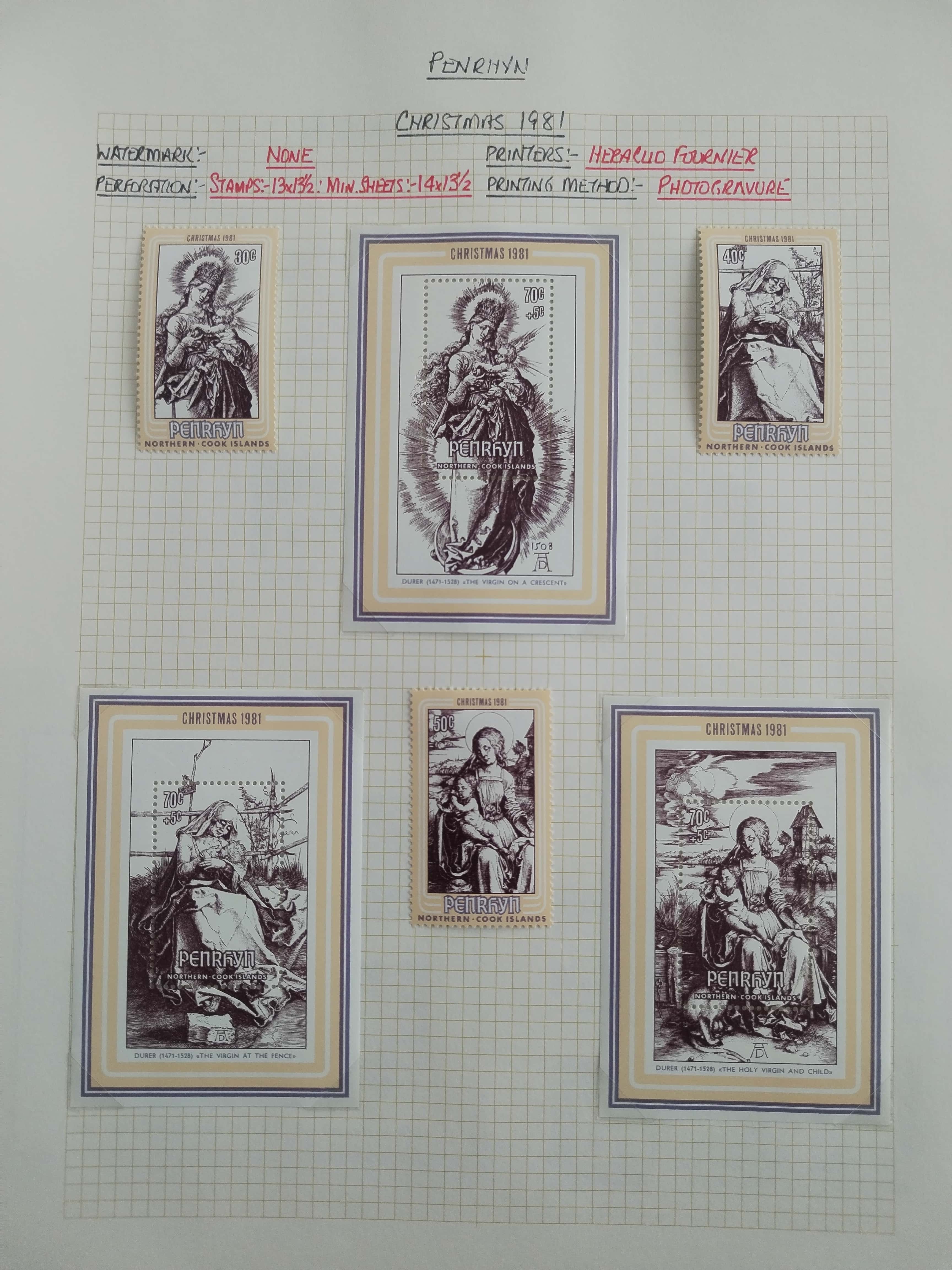 Neražená sbírka Penrhyn 1902-82 630£