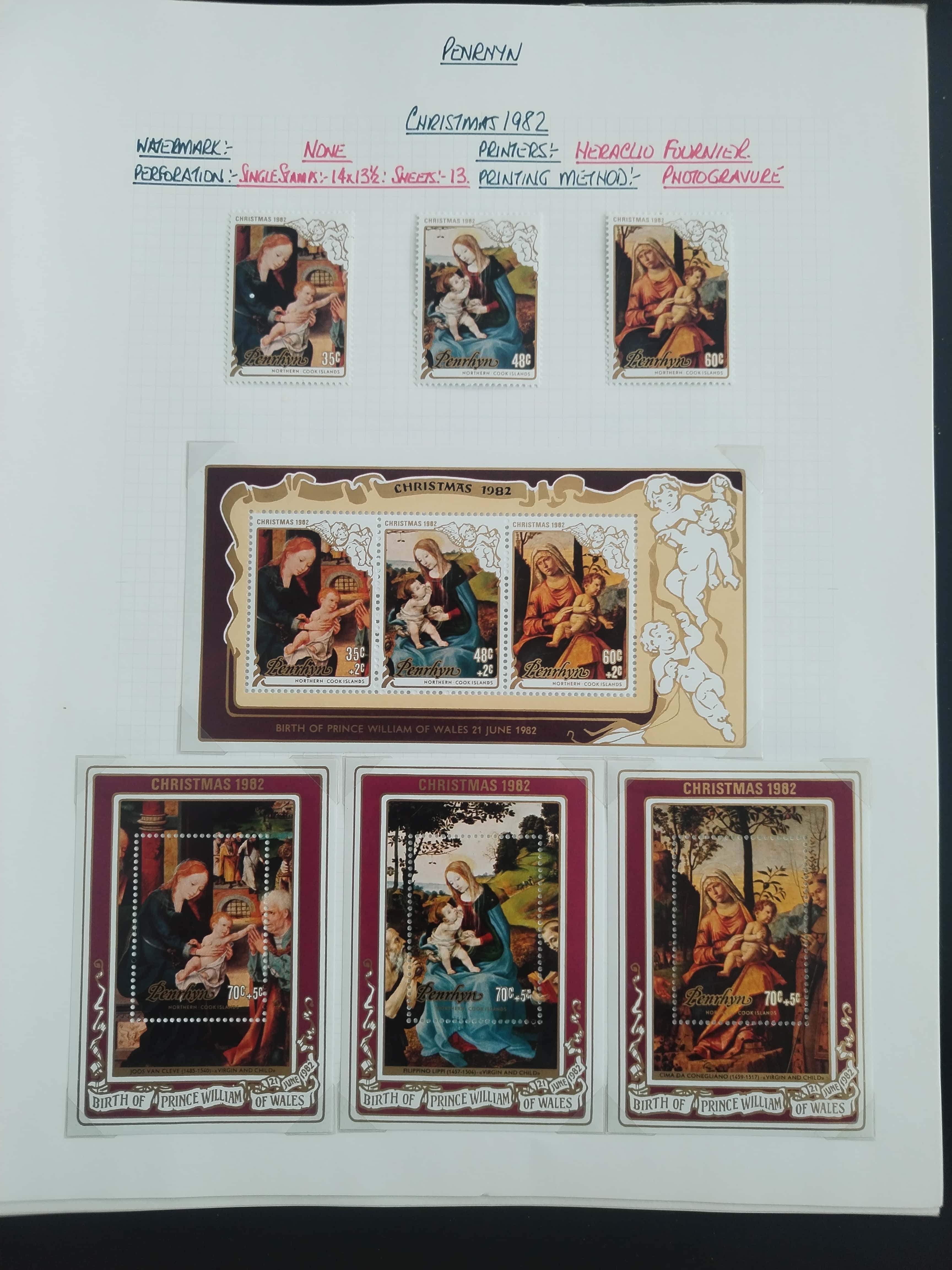 Neražená sbírka Penrhyn 1902-82 630£