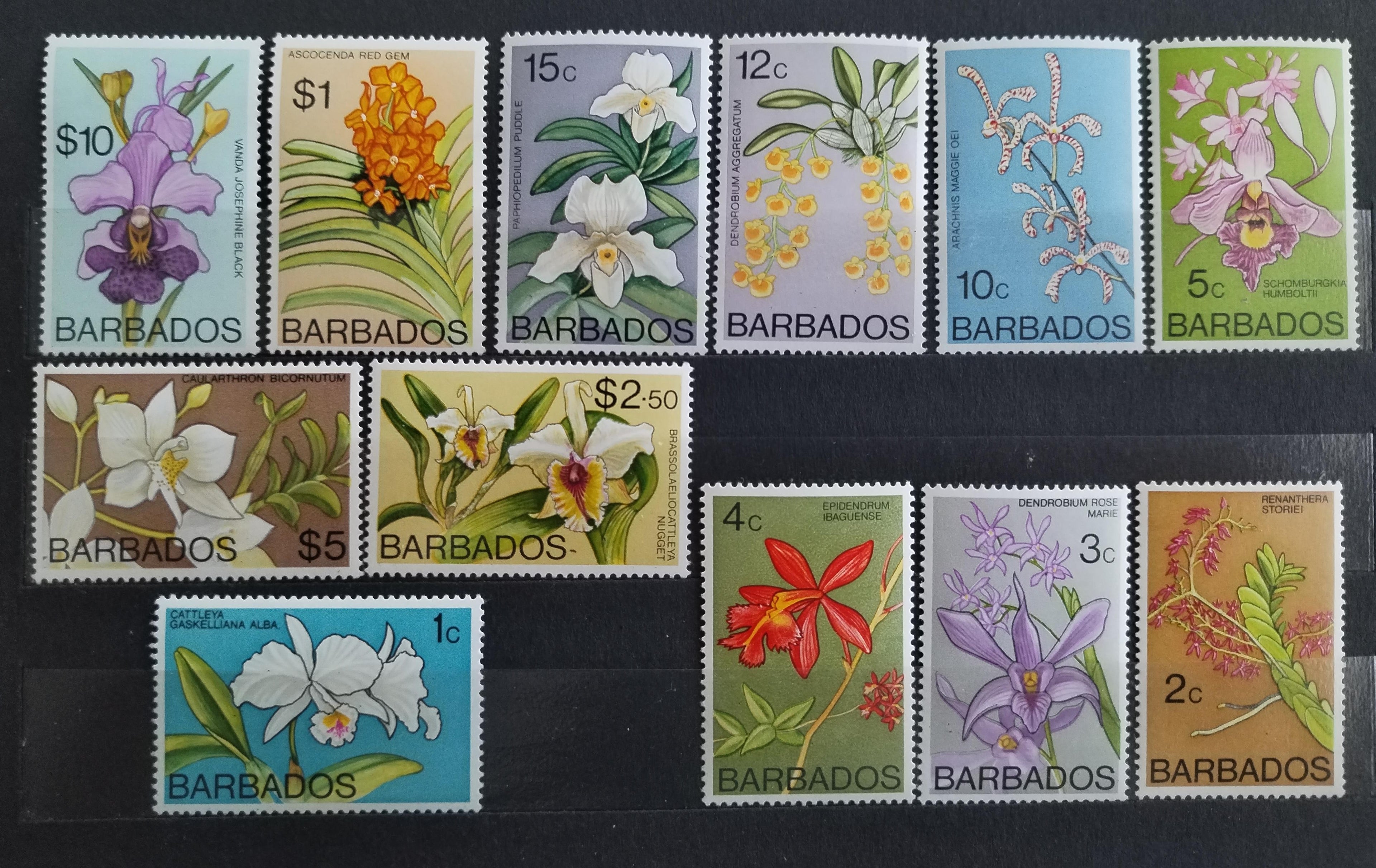 Barbados 1974 Výběr z definitivy - Orchideje a květiny