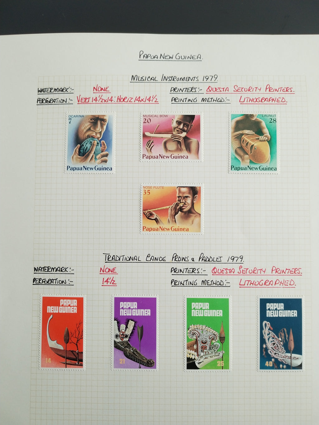 Neražená sbírka Papua Nová Guinea 1952-2003 +1000£
