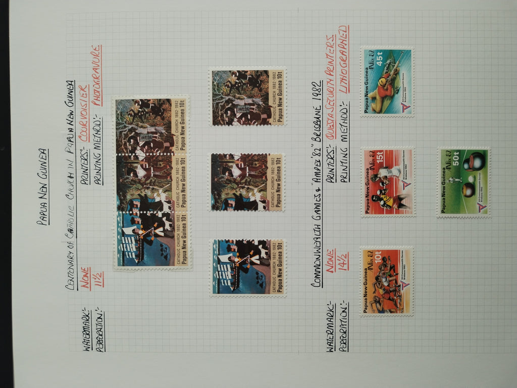 Neražená sbírka Papua Nová Guinea 1952-2003 +1000£