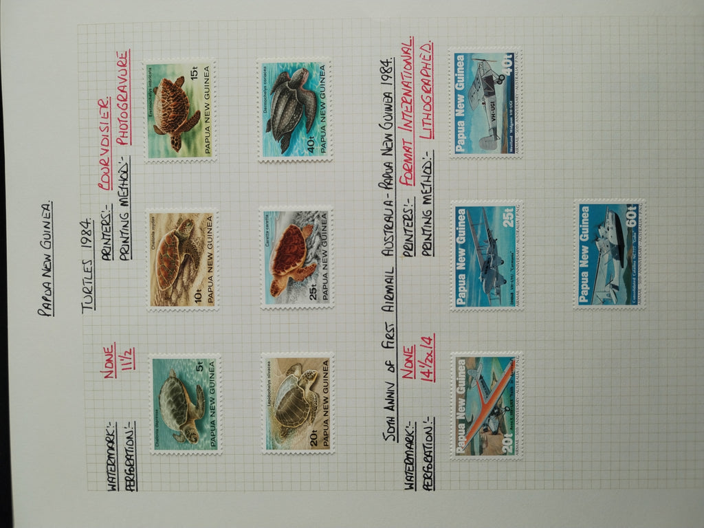 Neražená sbírka Papua Nová Guinea 1952-2003 +1000£