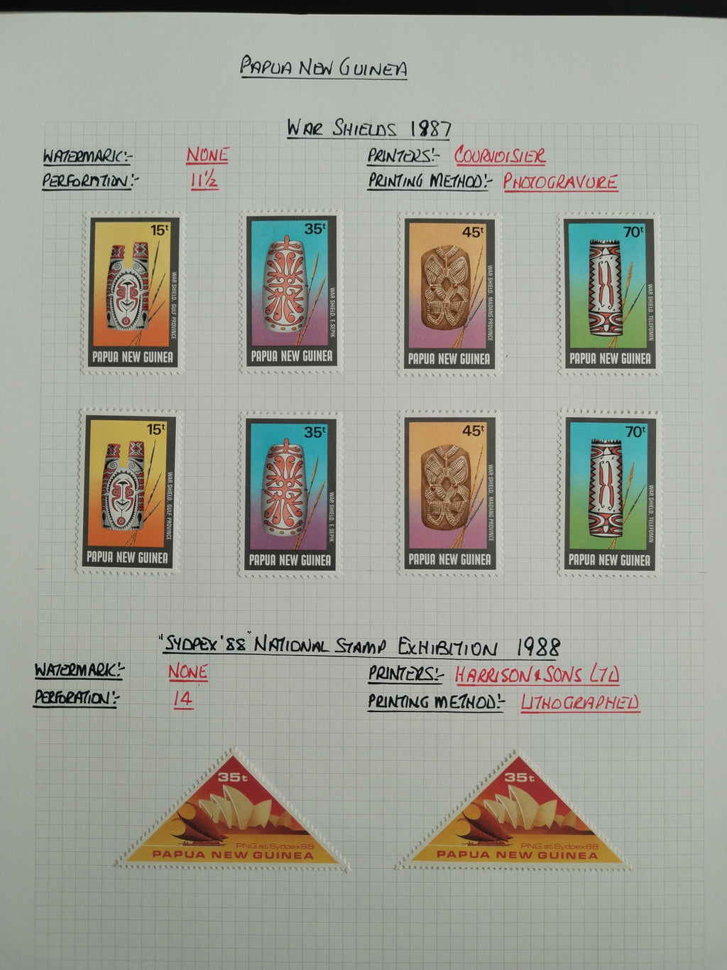 Neražená sbírka Papua Nová Guinea 1952-2003 +1000£