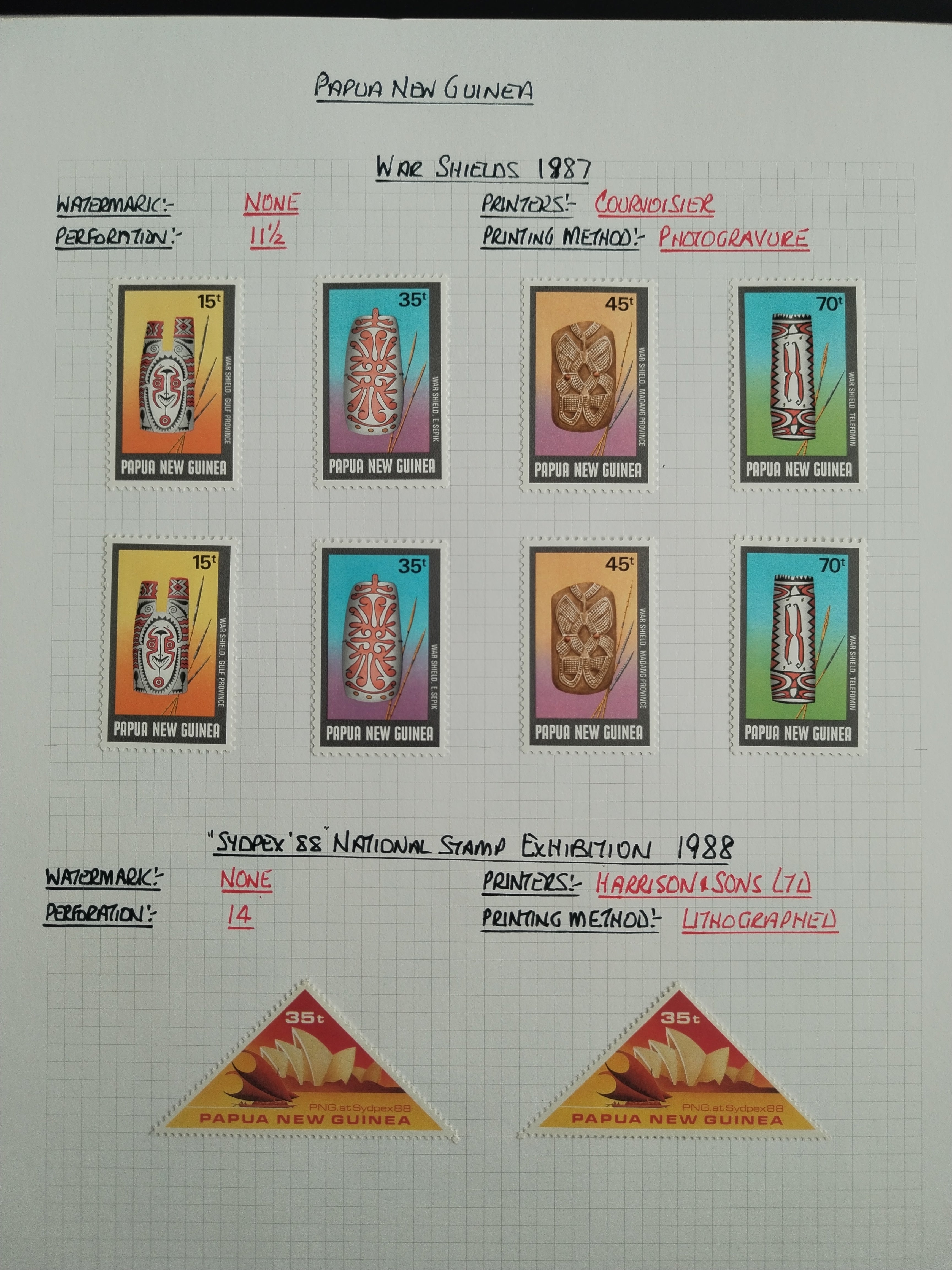 Neražená sbírka Papua Nová Guinea 1952-2003 +1000£