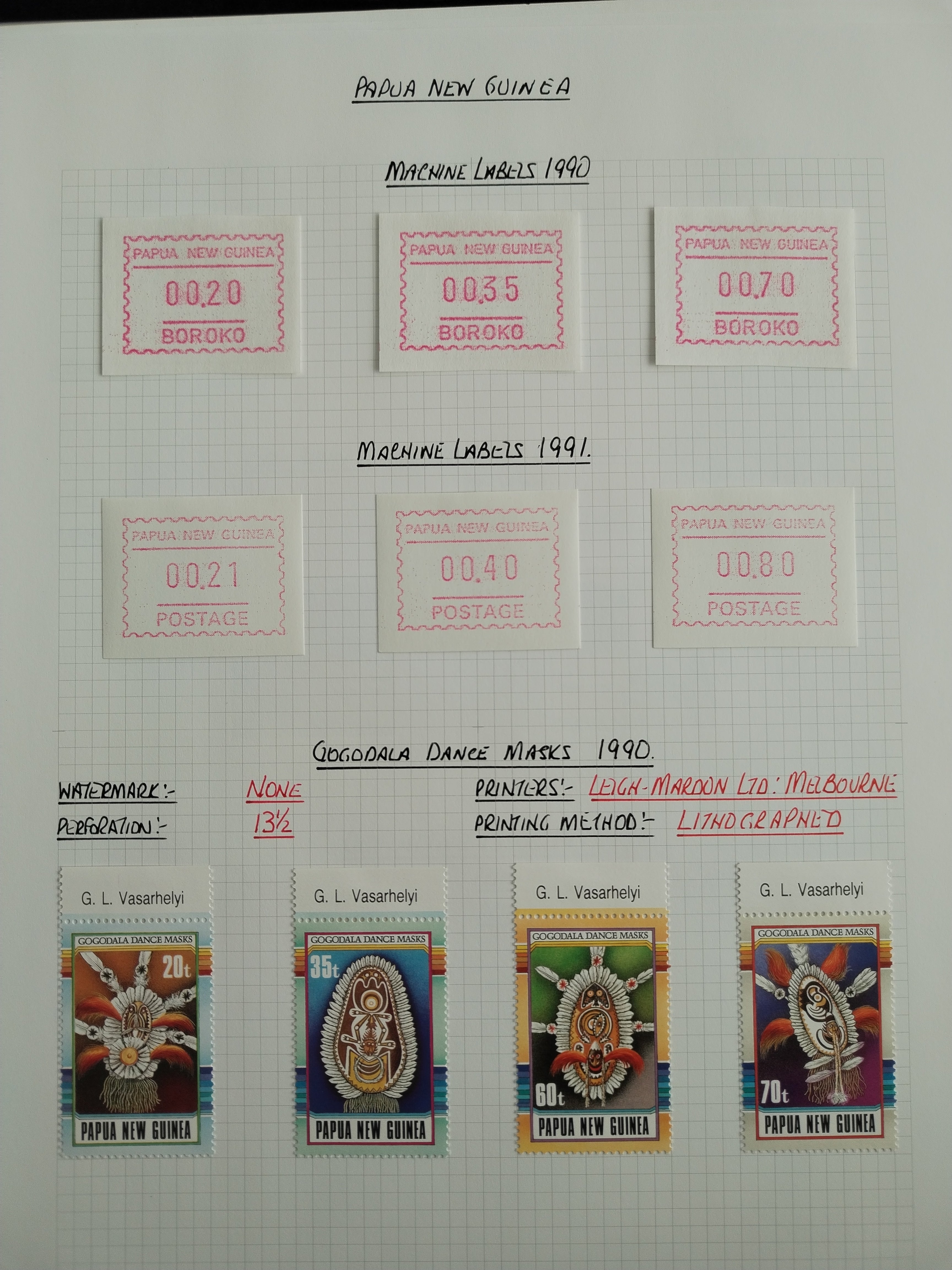 Neražená sbírka Papua Nová Guinea 1952-2003 +1000£