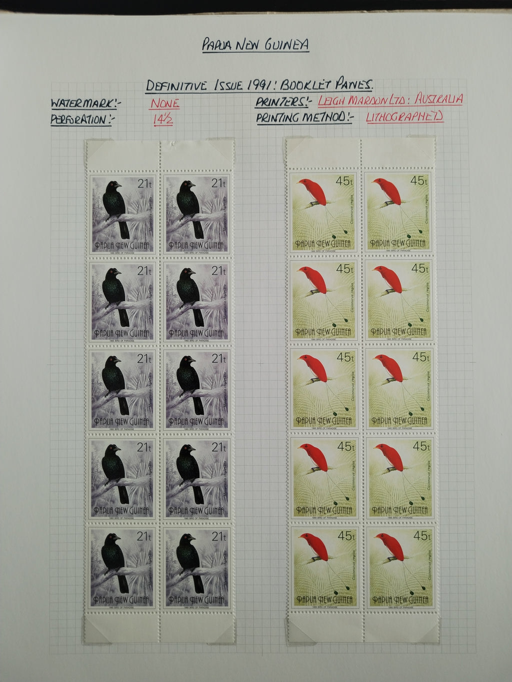 Neražená sbírka Papua Nová Guinea 1952-2003 +1000£