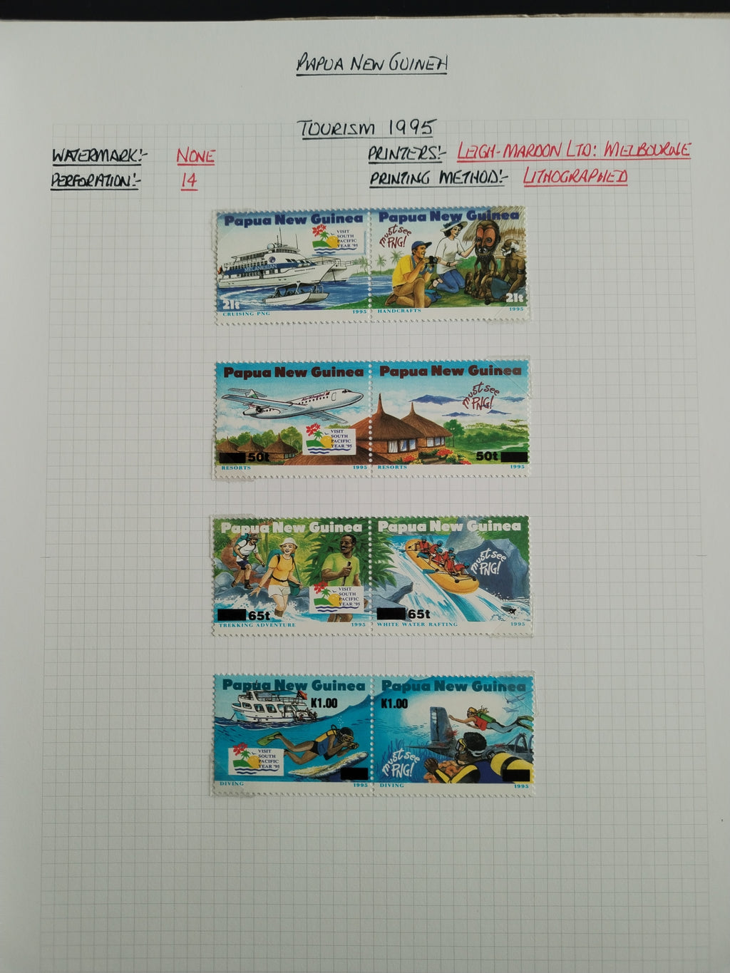 Neražená sbírka Papua Nová Guinea 1952-2003 +1000£