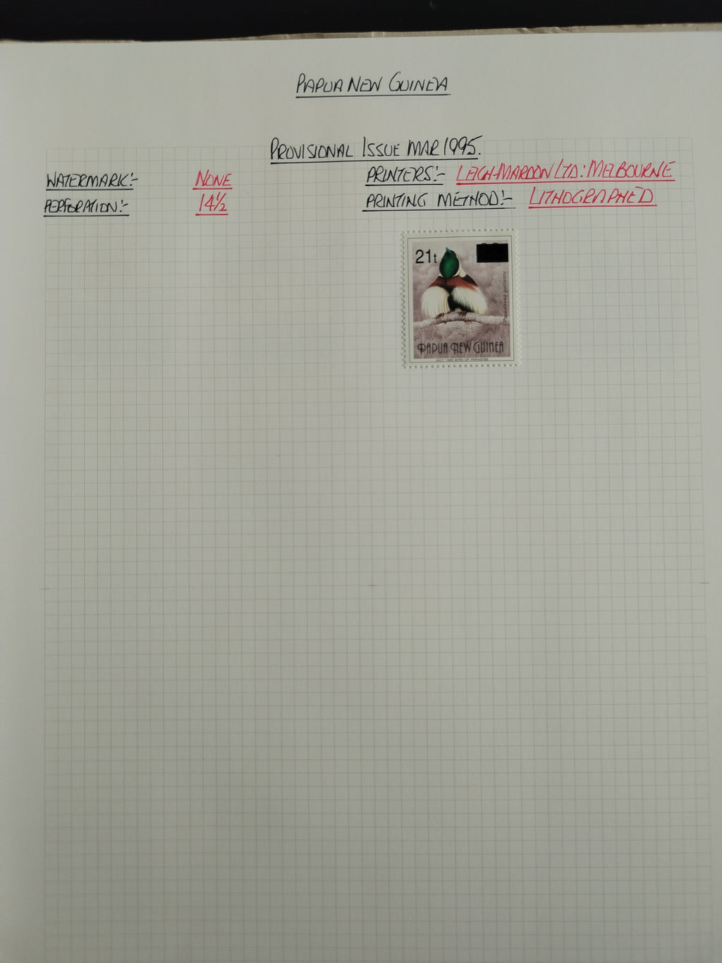Neražená sbírka Papua Nová Guinea 1952-2003 +1000£