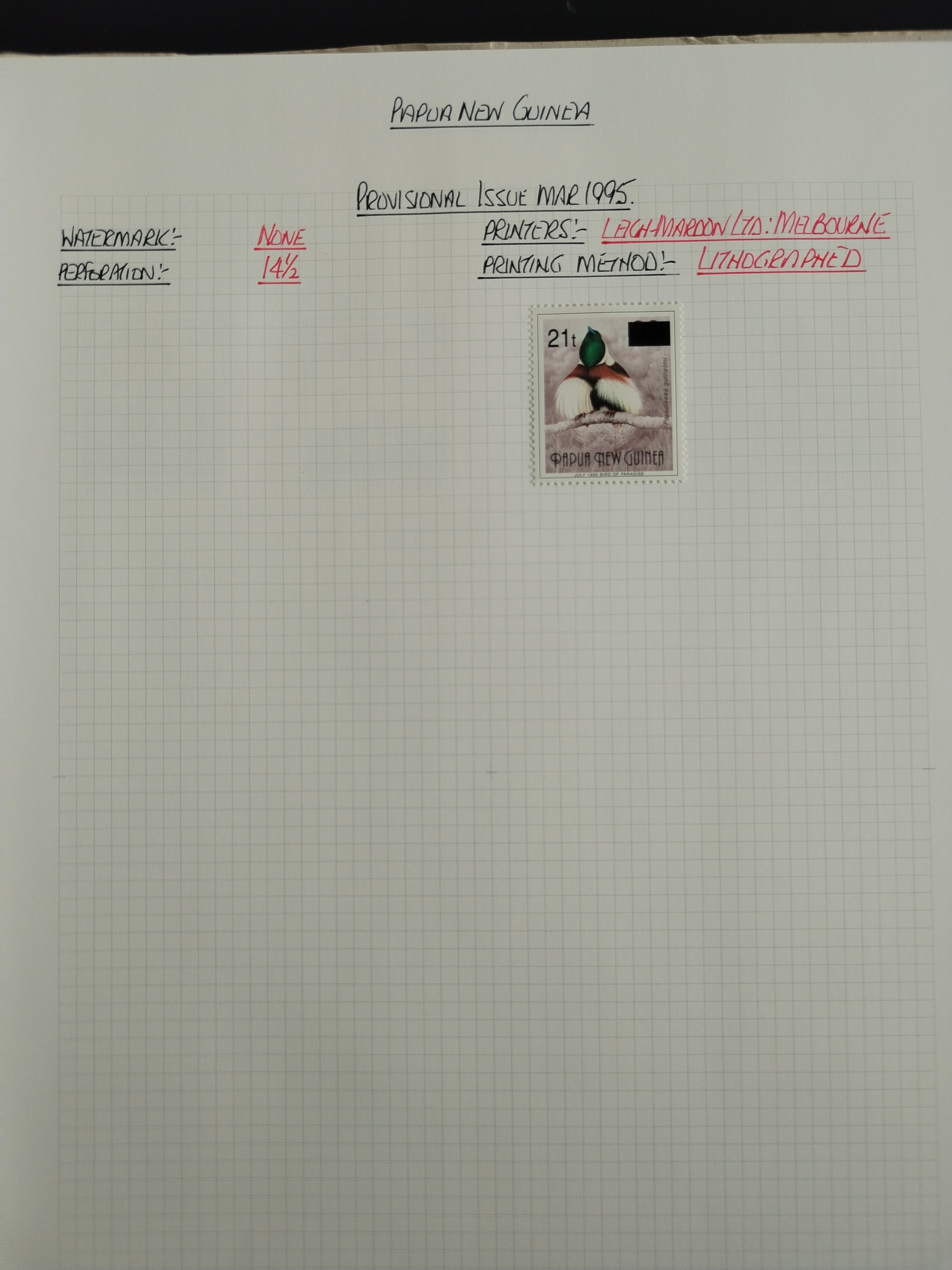 Neražená sbírka Papua Nová Guinea 1952-2003 +1000£