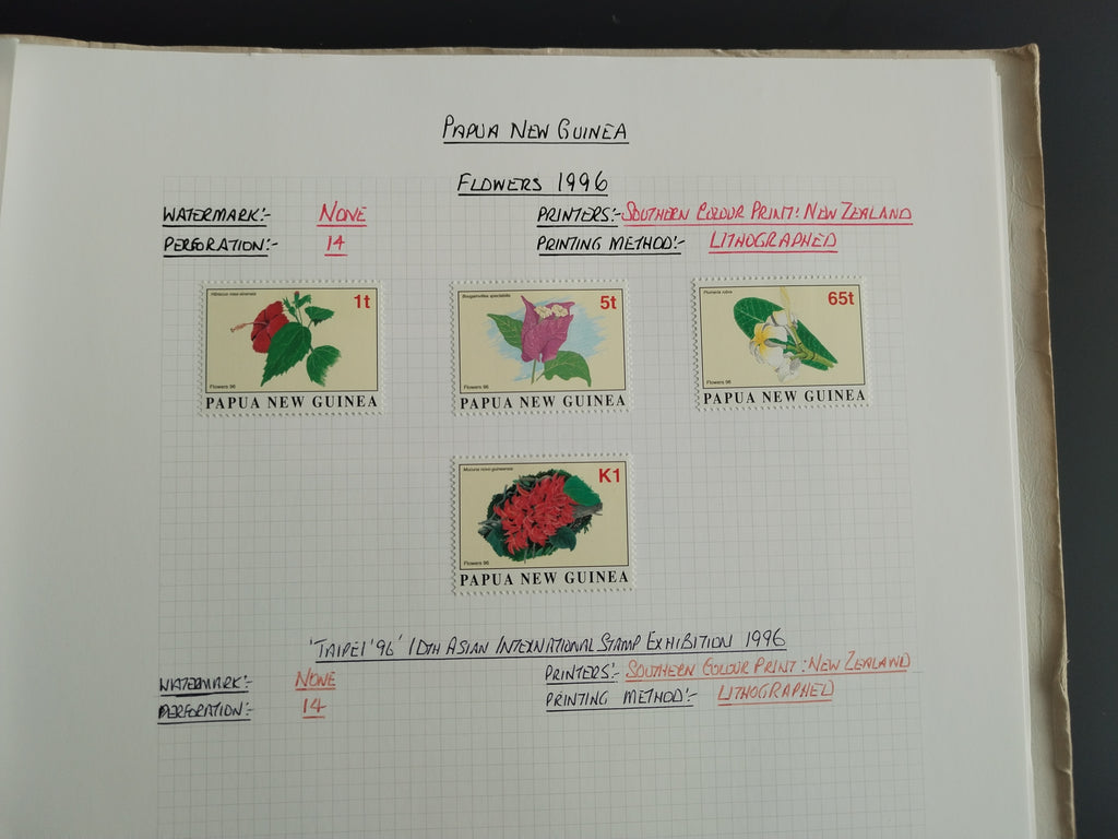Neražená sbírka Papua Nová Guinea 1952-2003 +1000£