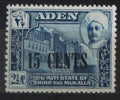 Aden - Kuejtí v Hadramautu 1951 Přetisk nové měny - 15c