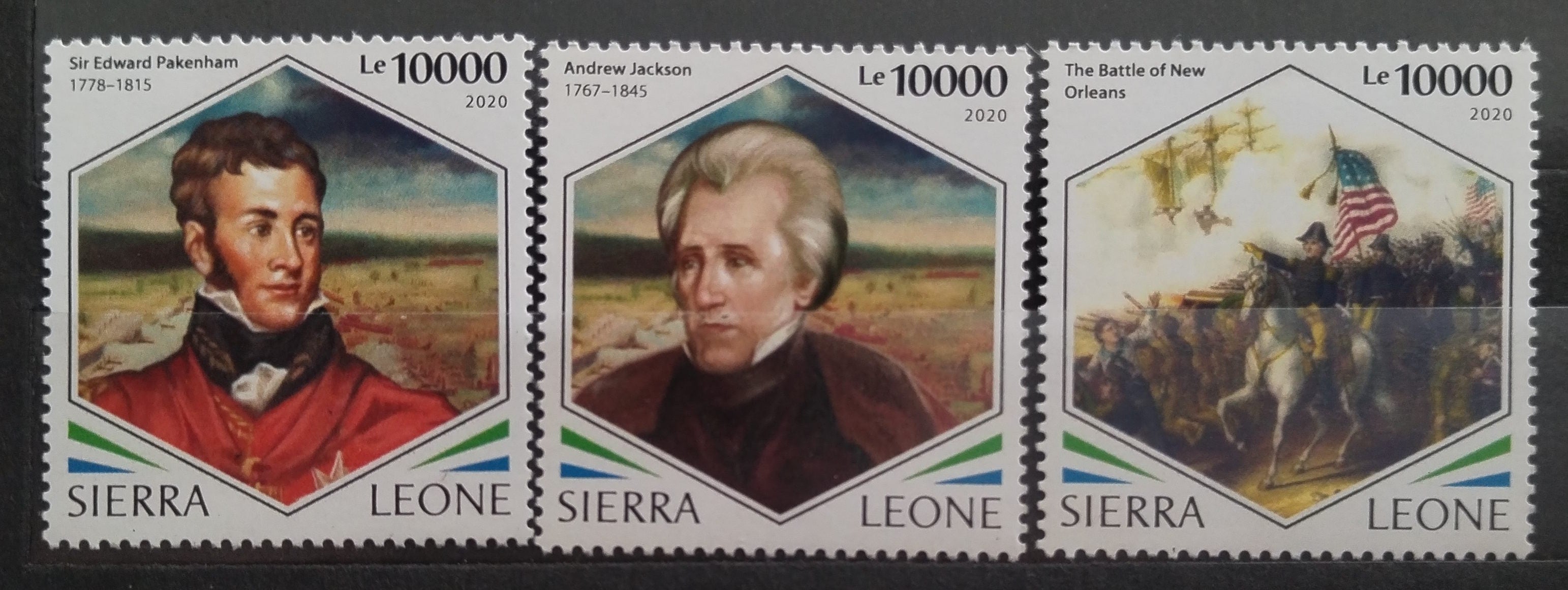 Sierra Leone 2020 Bitva o New Orleans, Historie USA