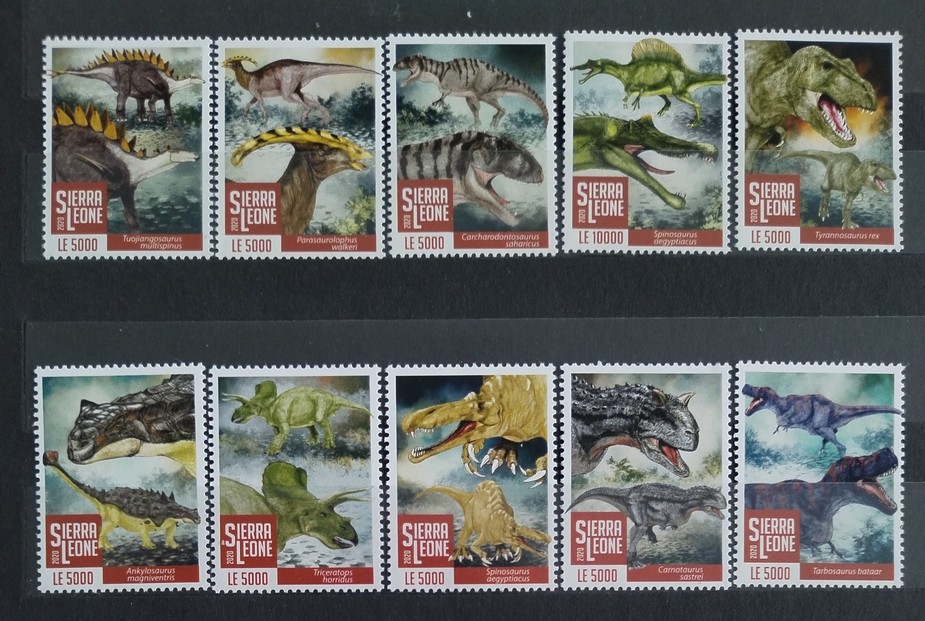 Sierra Leone 2020 Dinosauři a pravěká fauna