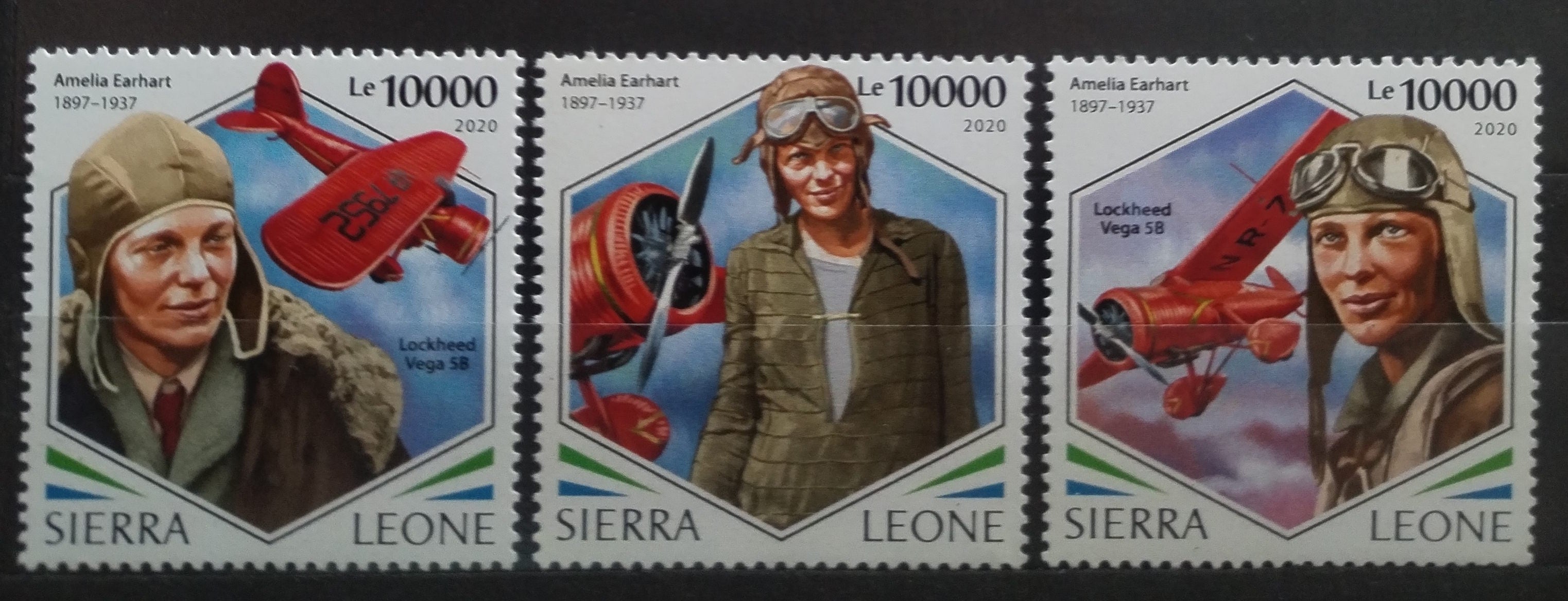 Sierra Leone 2020 Amelia Earhart, Letadla