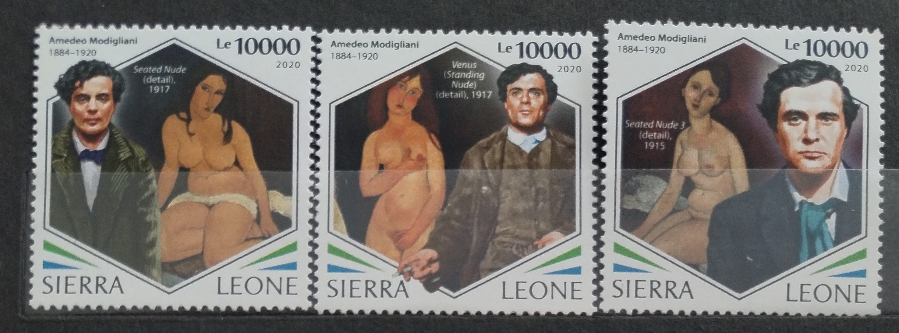Sierra Leone 2020 Modigliani a jeho umění