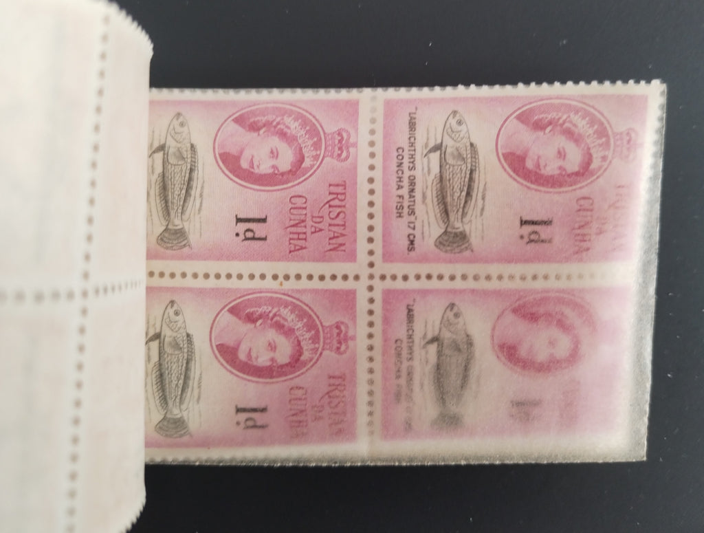 Tristan da Cunha 1960 SB3 30£ Ryby v sešitku