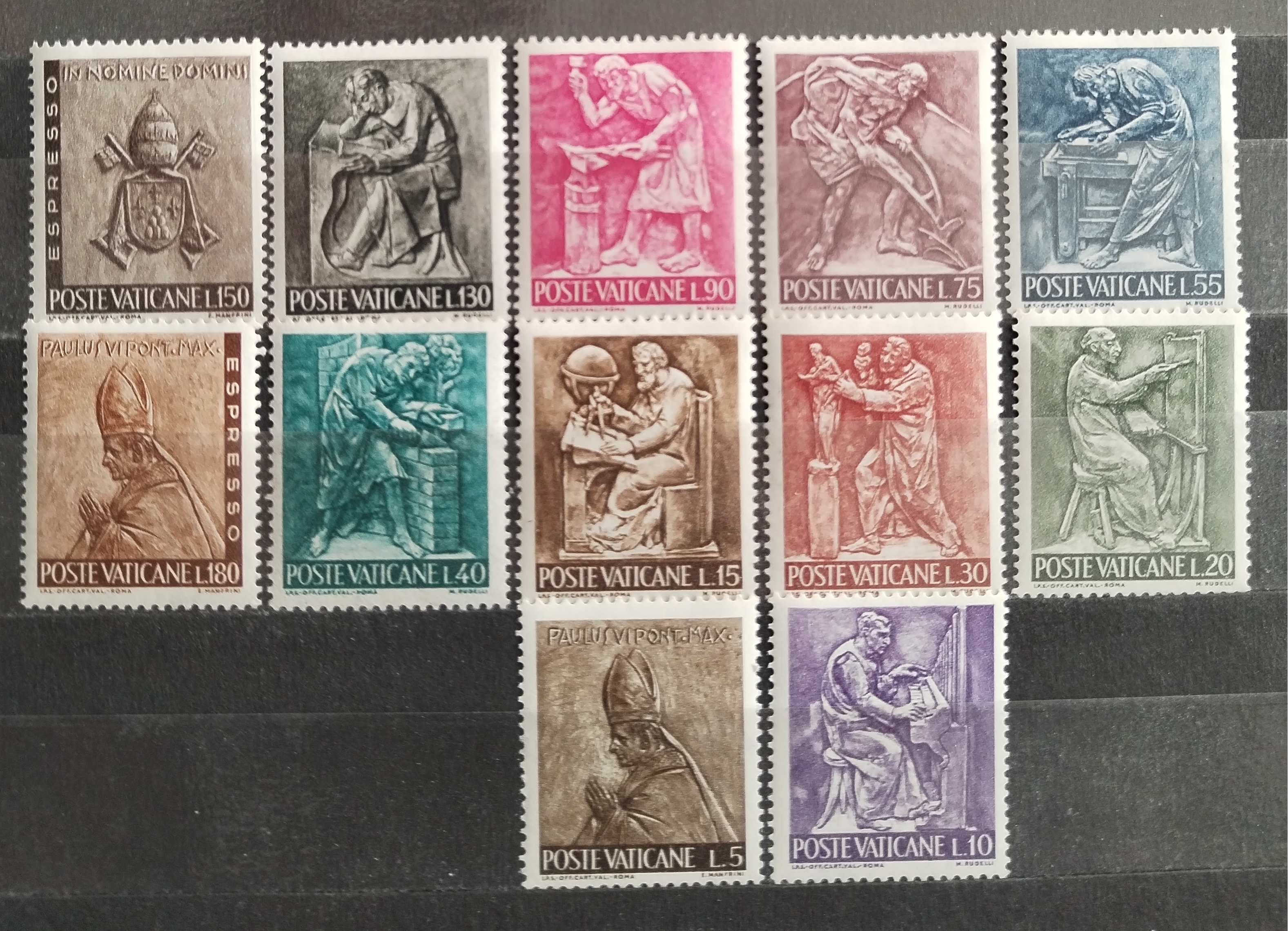Vatikán 1966 Definitiva: Řemesla a národní symboly