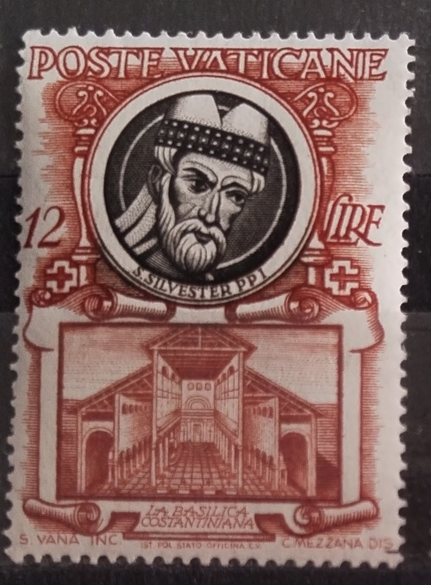 Vatikán 1953 Papežové a stavby 12L