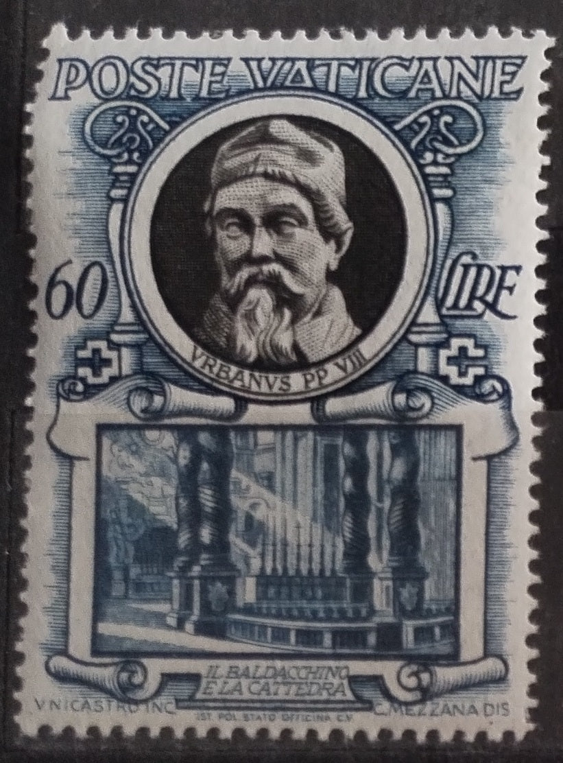 Vatikán 1953 Papežové a stavby 60L