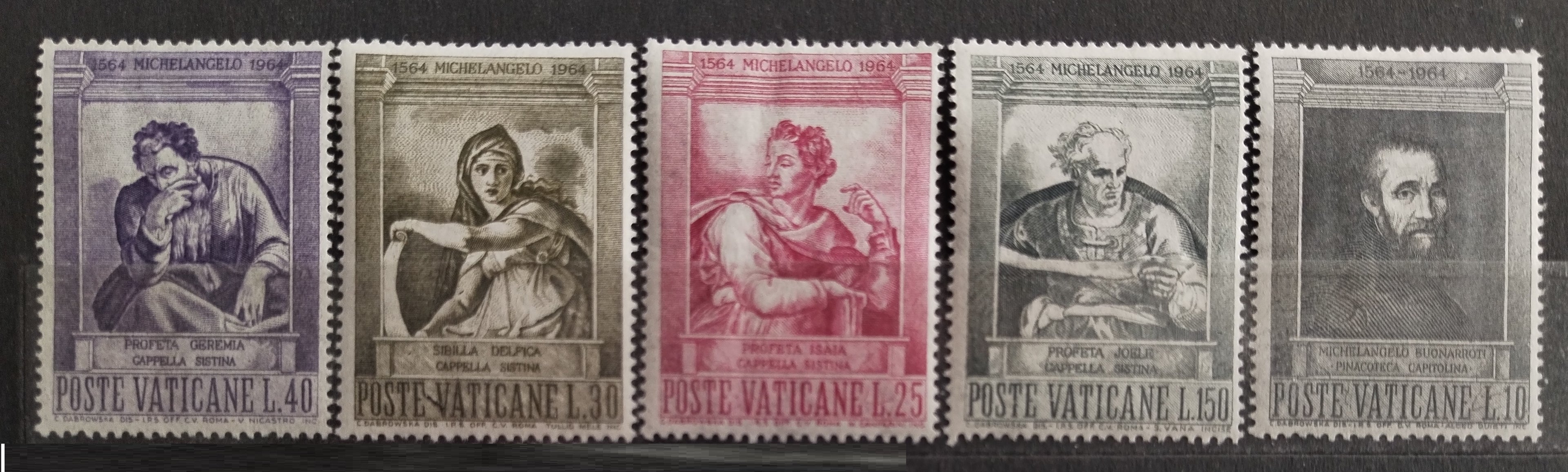 Vatikán 1964 Michelangelo a umění